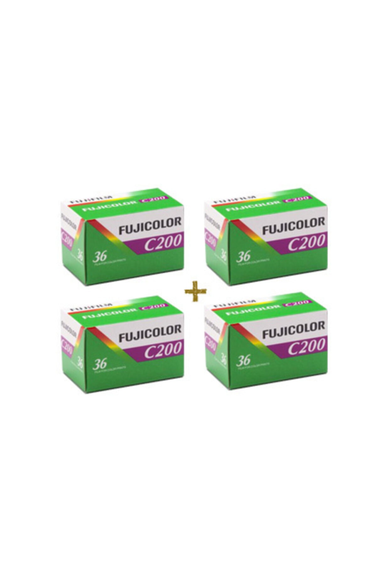 Fujifilm Fujicolor C 200 Analog Renkli Film ( 4 Lü Set)