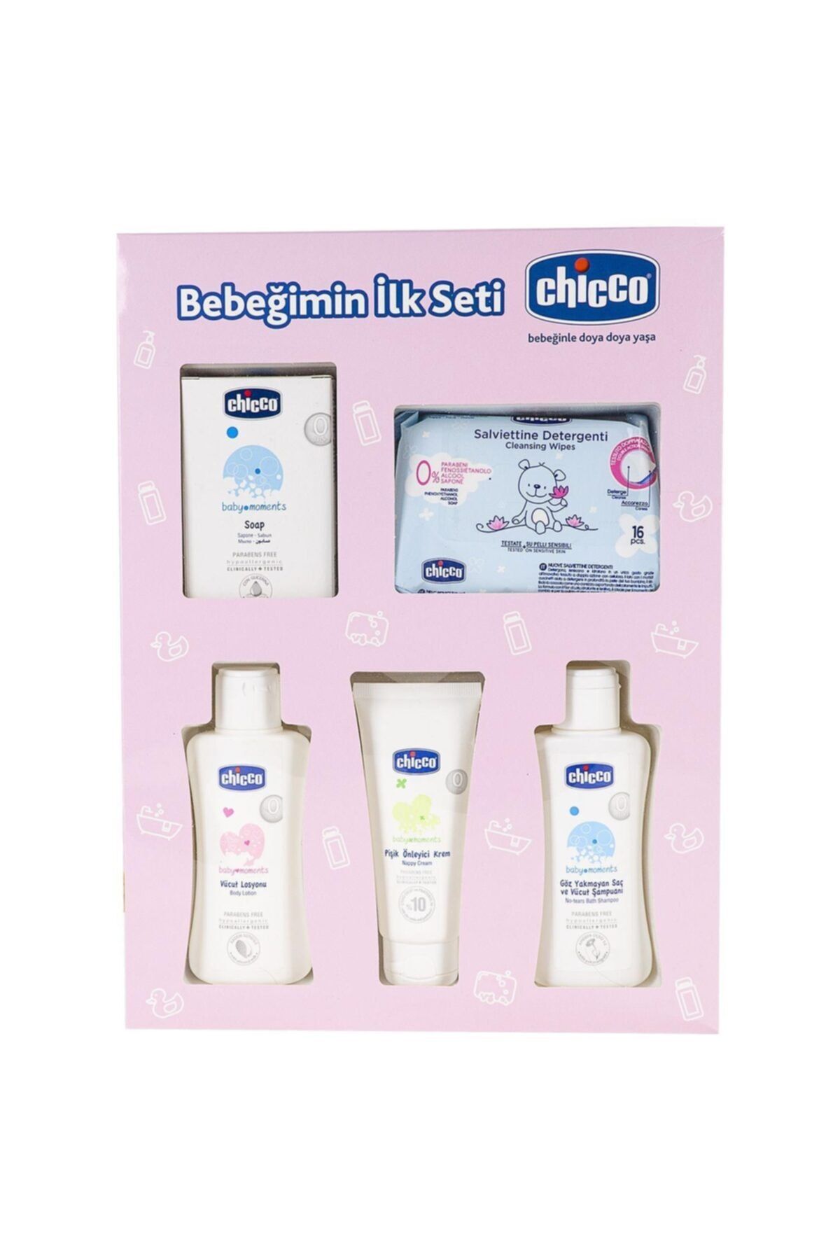 Chicco Pembe Bebeğimin Ilk Bakım Seti