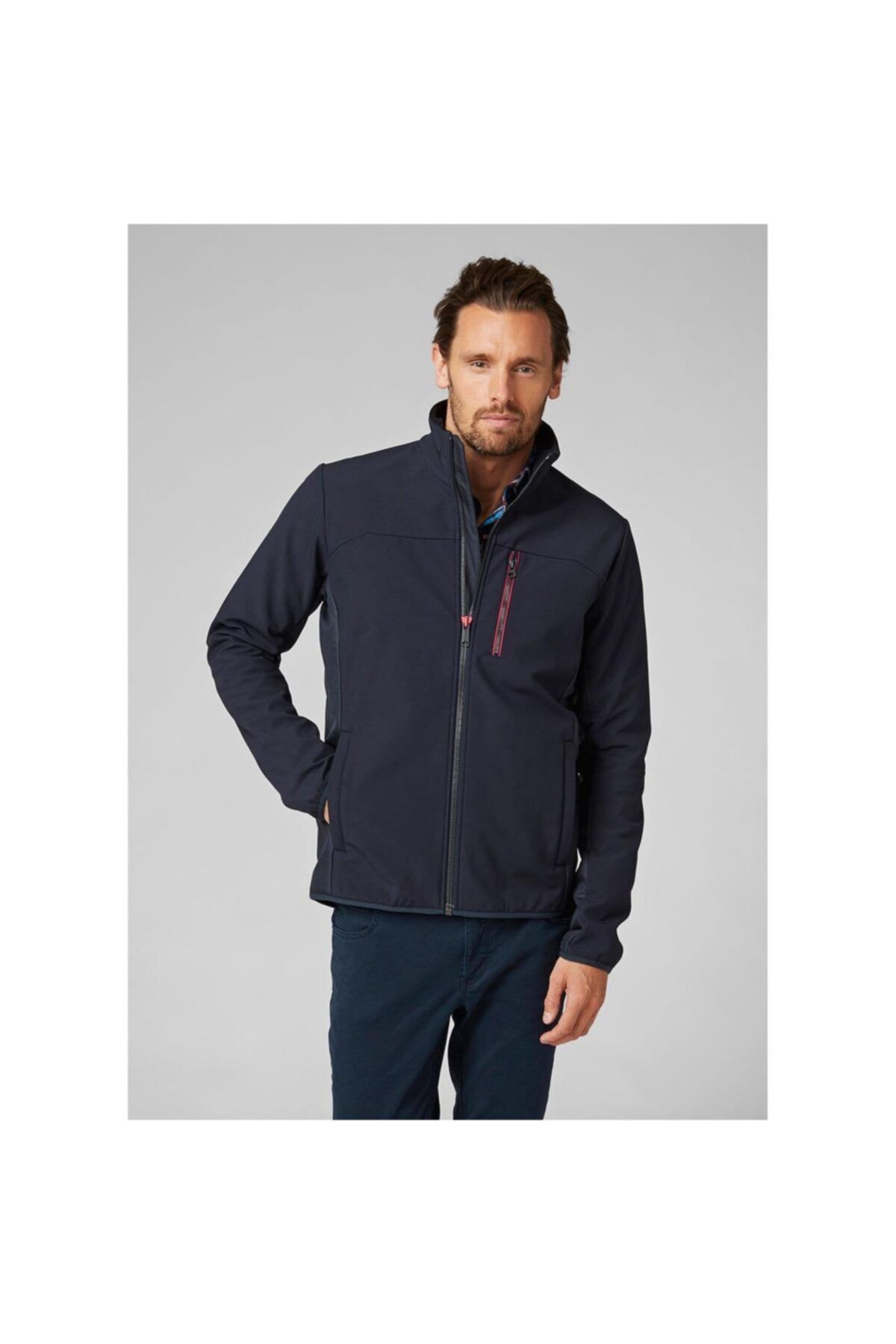 Helly Hansen Crew Softshell Erkek Mavi Ceket