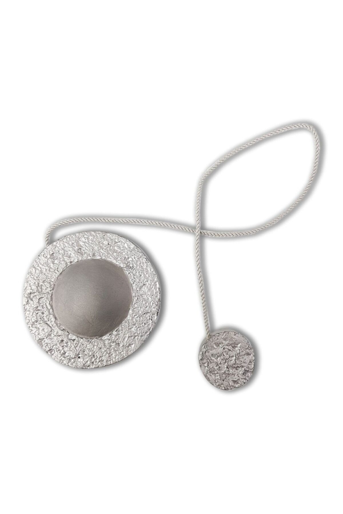 Alesta Home Metal Yuvarlak Mıknatıslı Perde Tutucu Magnet 8x48cm