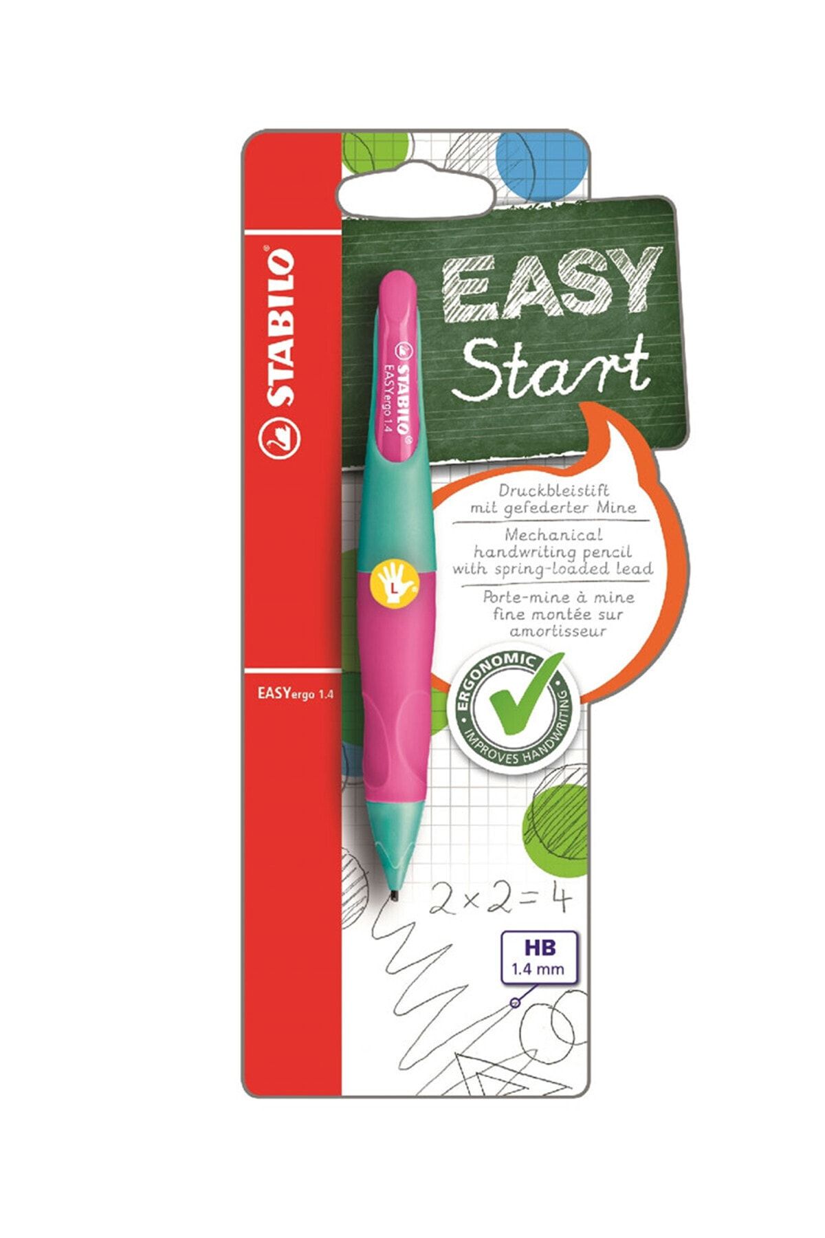 Stabilo Easyergo 1.4 Sol Neon Pembe Versatil Kalem B-46890-3 /