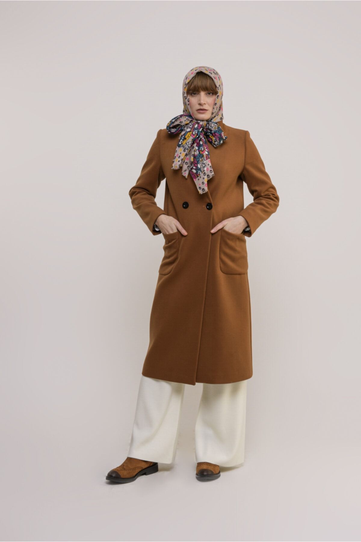 No7 İstanbul Palto Oversize 2 Düğmeli 70581