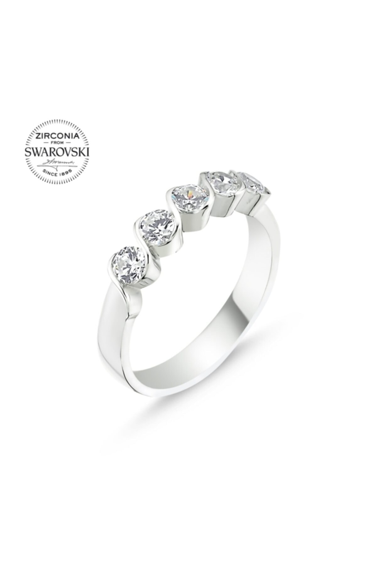 Angemiel Swarovski Zirconia Taşlı Beştaş Yüzük