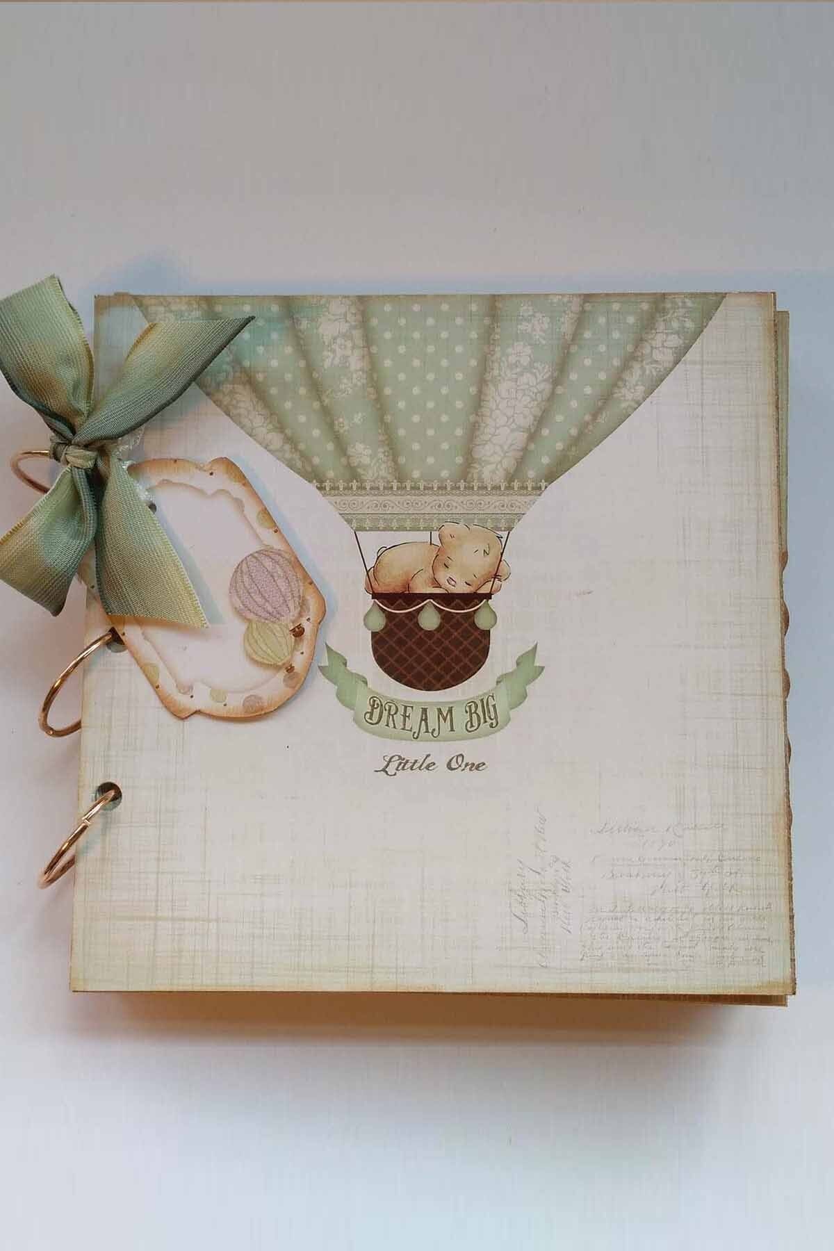 scrap klubu yeni dogan hediyelik erkek bebek fotograf albumu 15 cm x 15 cm fiyati yorumlari trendyol