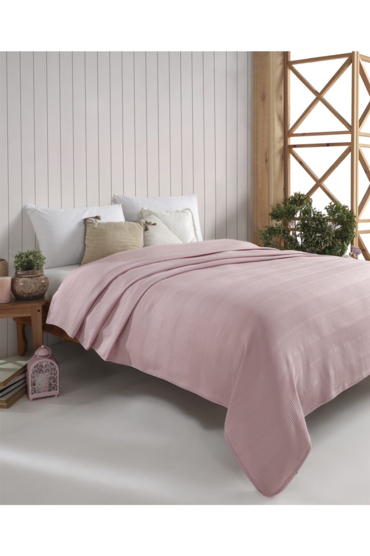Gökyüzü Elegant Battal Boy Dantelli Pike Pembe