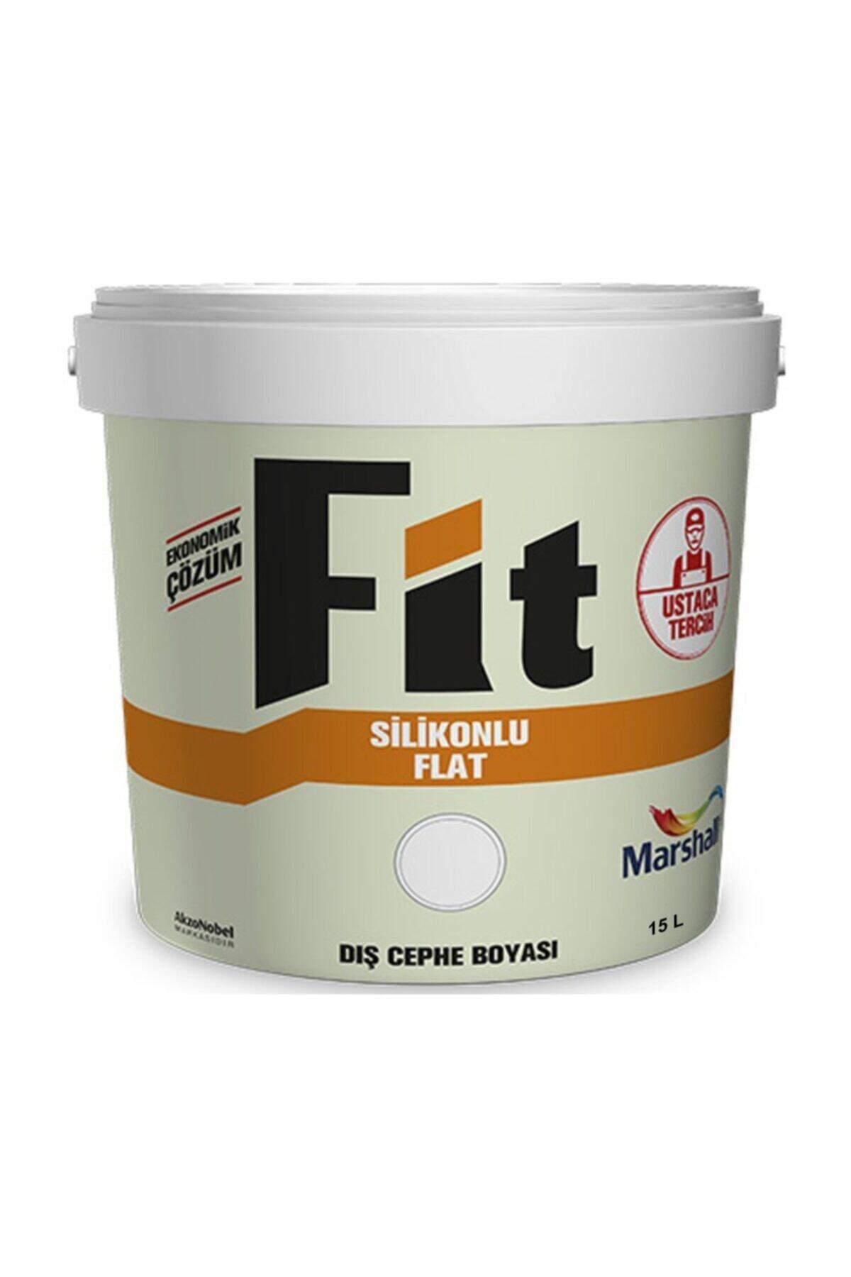 Marshall Fit Silikonlu Flat Dış Cephe Boyası 15lt=20kg Beyaz-kir Tutmaz-solmayan Renkler-kokusuz