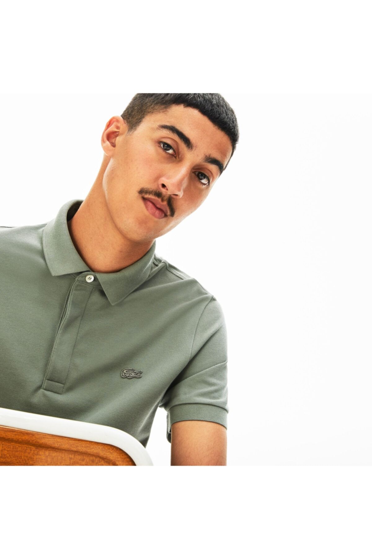 Lacoste Erkek Regular Fit Yeşil Paris Polo Yaka T-Shirt