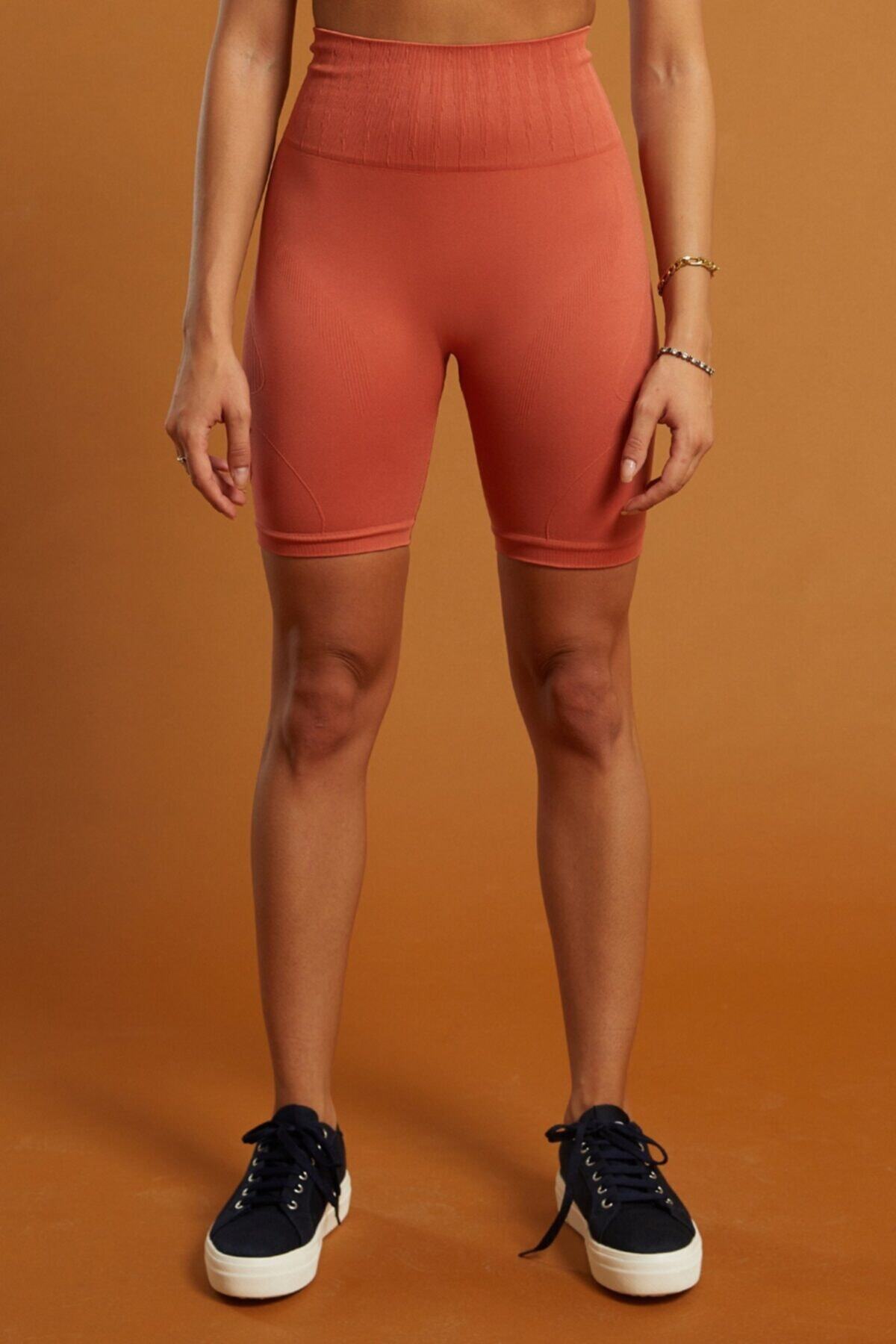 Woof Gym Seamless Cyclıng Short Burntbrıck