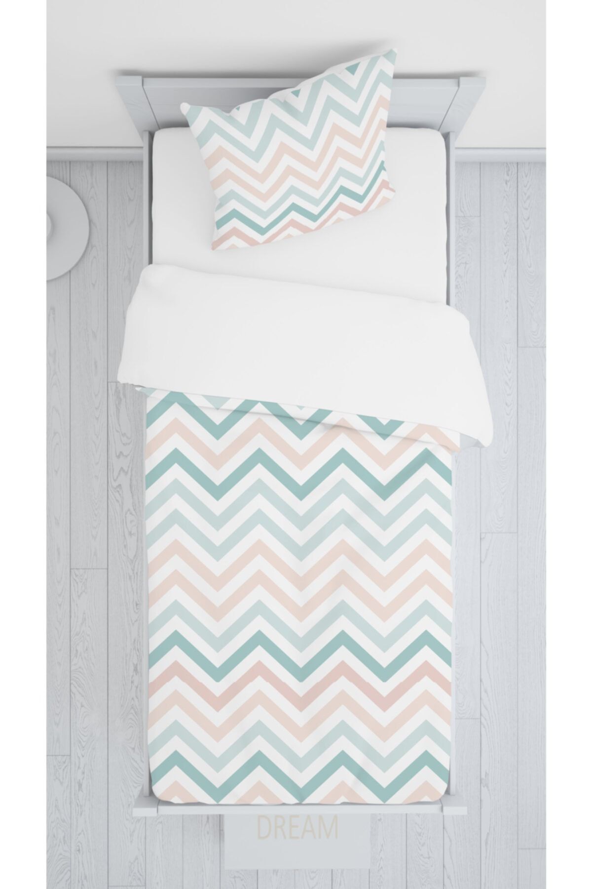 Consept Home Consepthome Hm-b162 Renkli Zigzag Sadece Yatak Örtüsü 140x220
