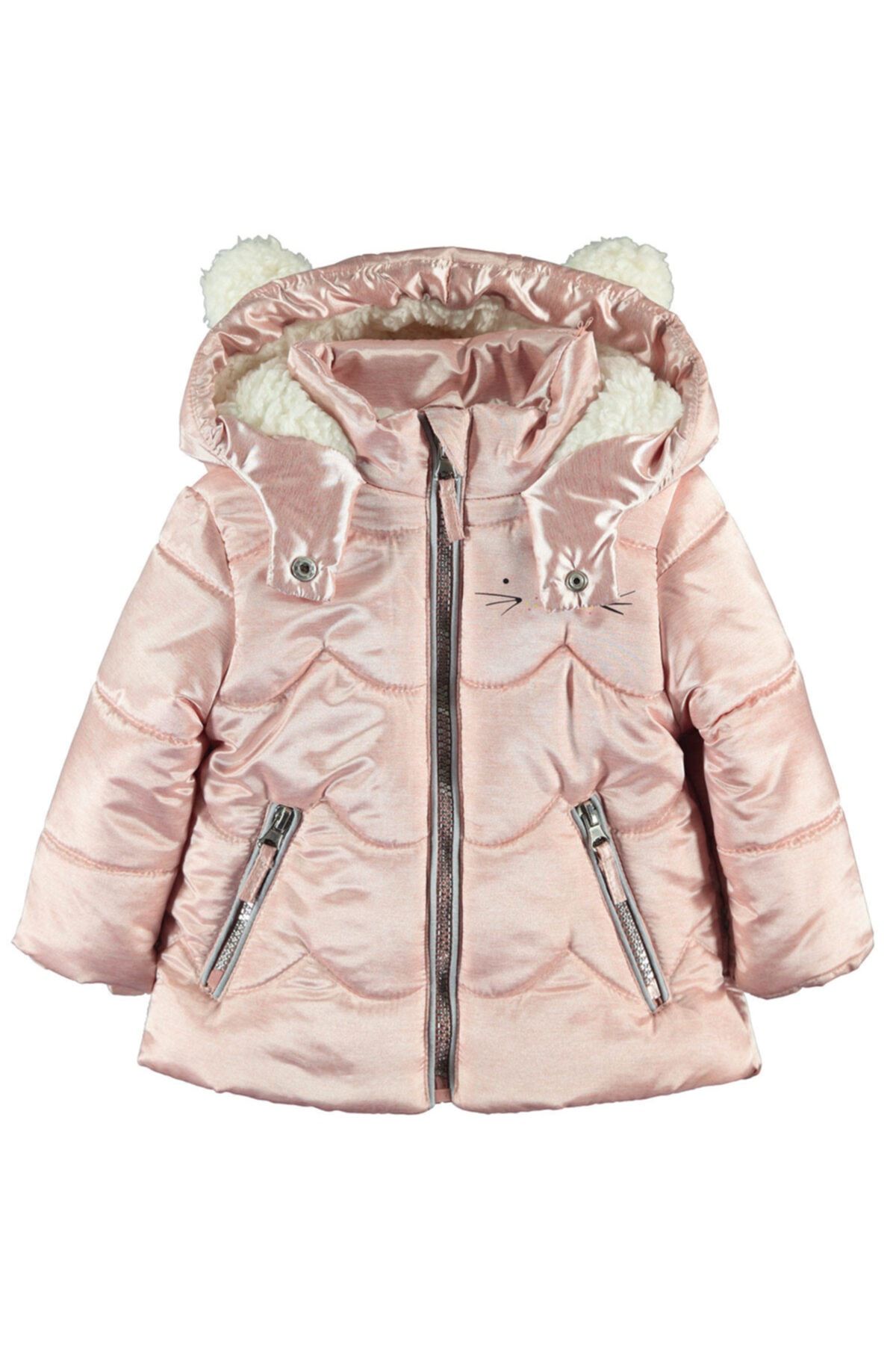 civil baby kiz bebek kapusonlu mont 6 18 ay pudra fiyati yorumlari trendyol