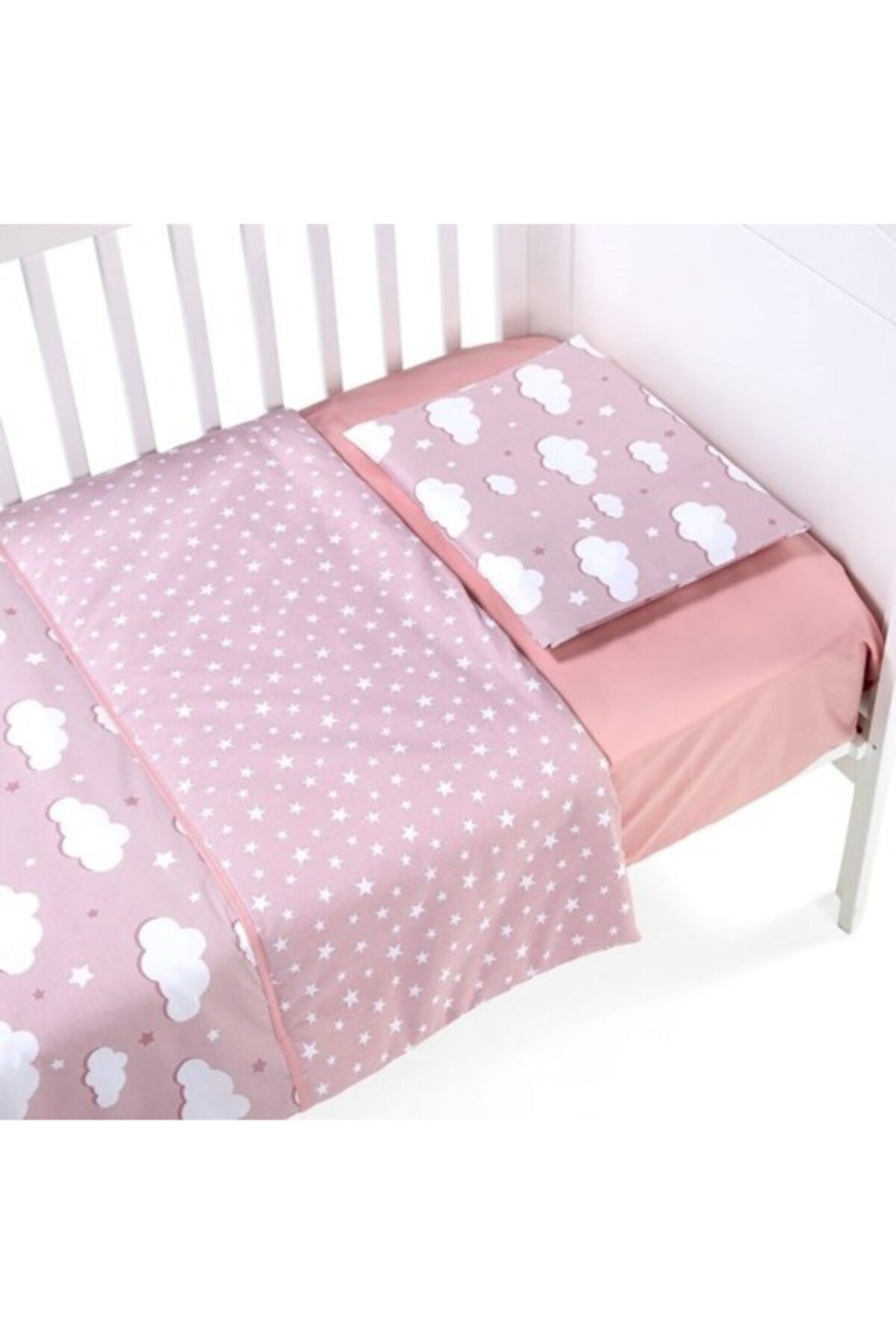 jaju baby vizon bulut desenli nevresim takimi 90x190 fiyati yorumlari trendyol