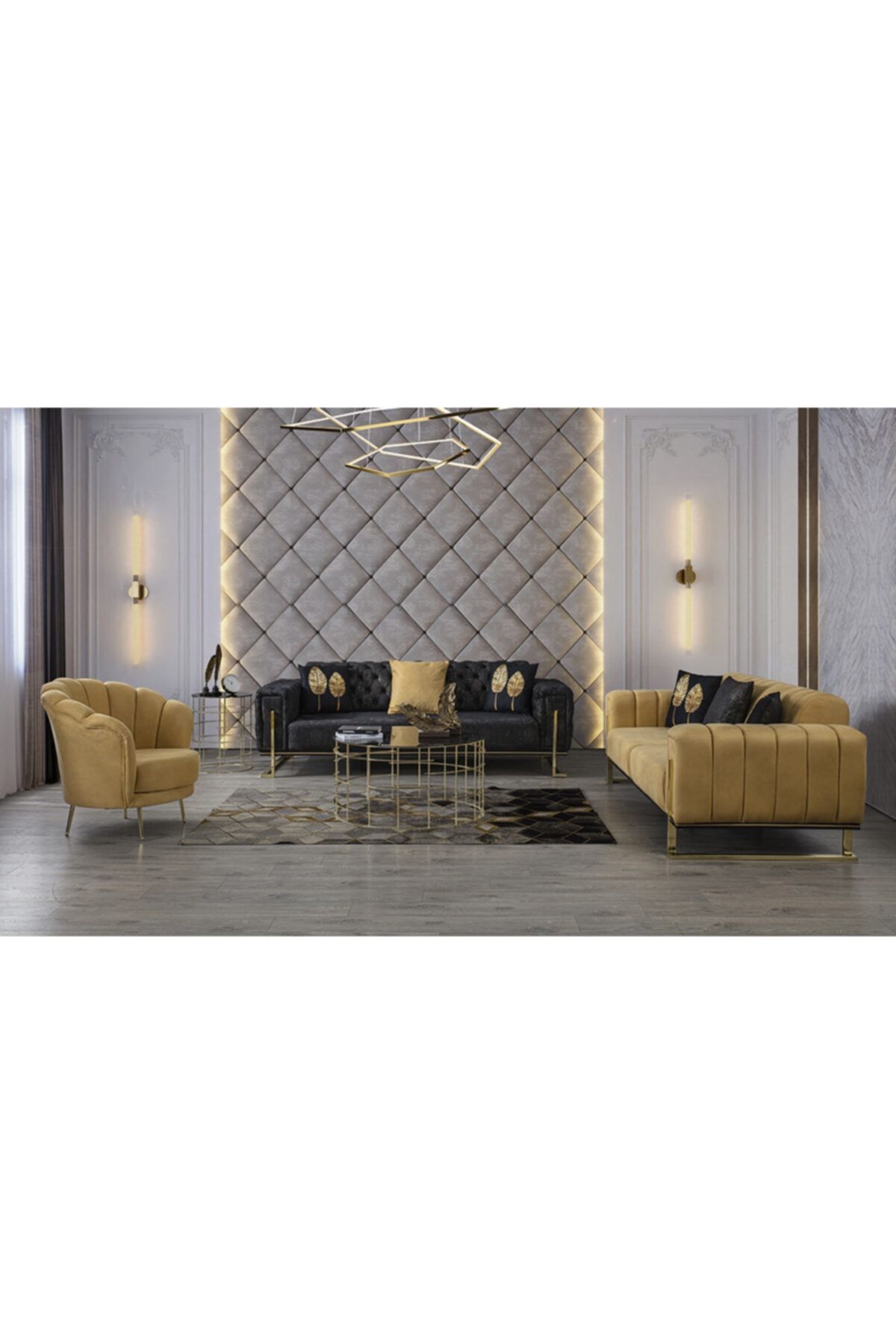 CaddeYıldız Nuga Luxury Salon Takımı