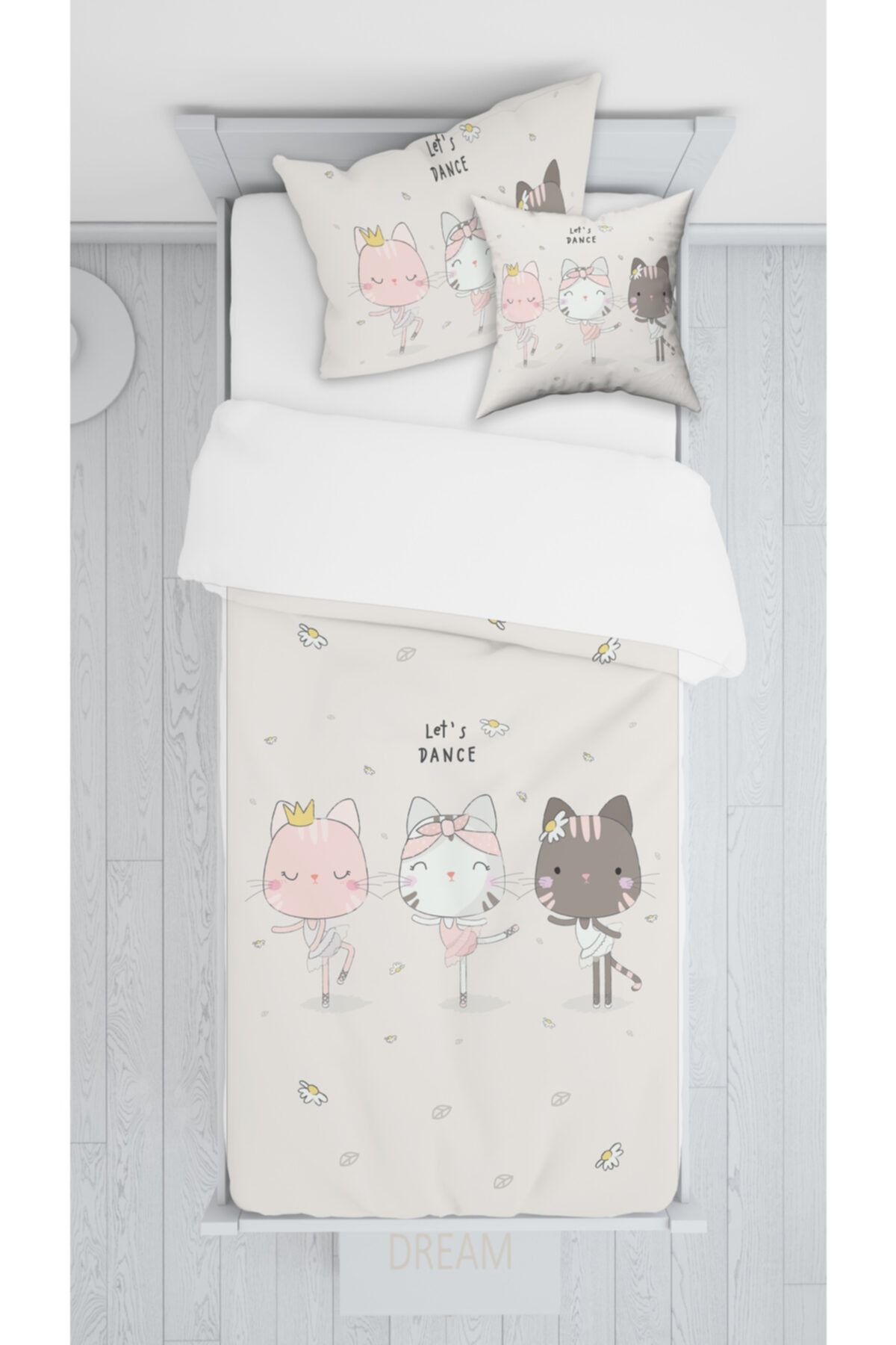 Consept Home Consepthome E049 Dansçı Kediler Sadece Yatak Örtüsü 140x220