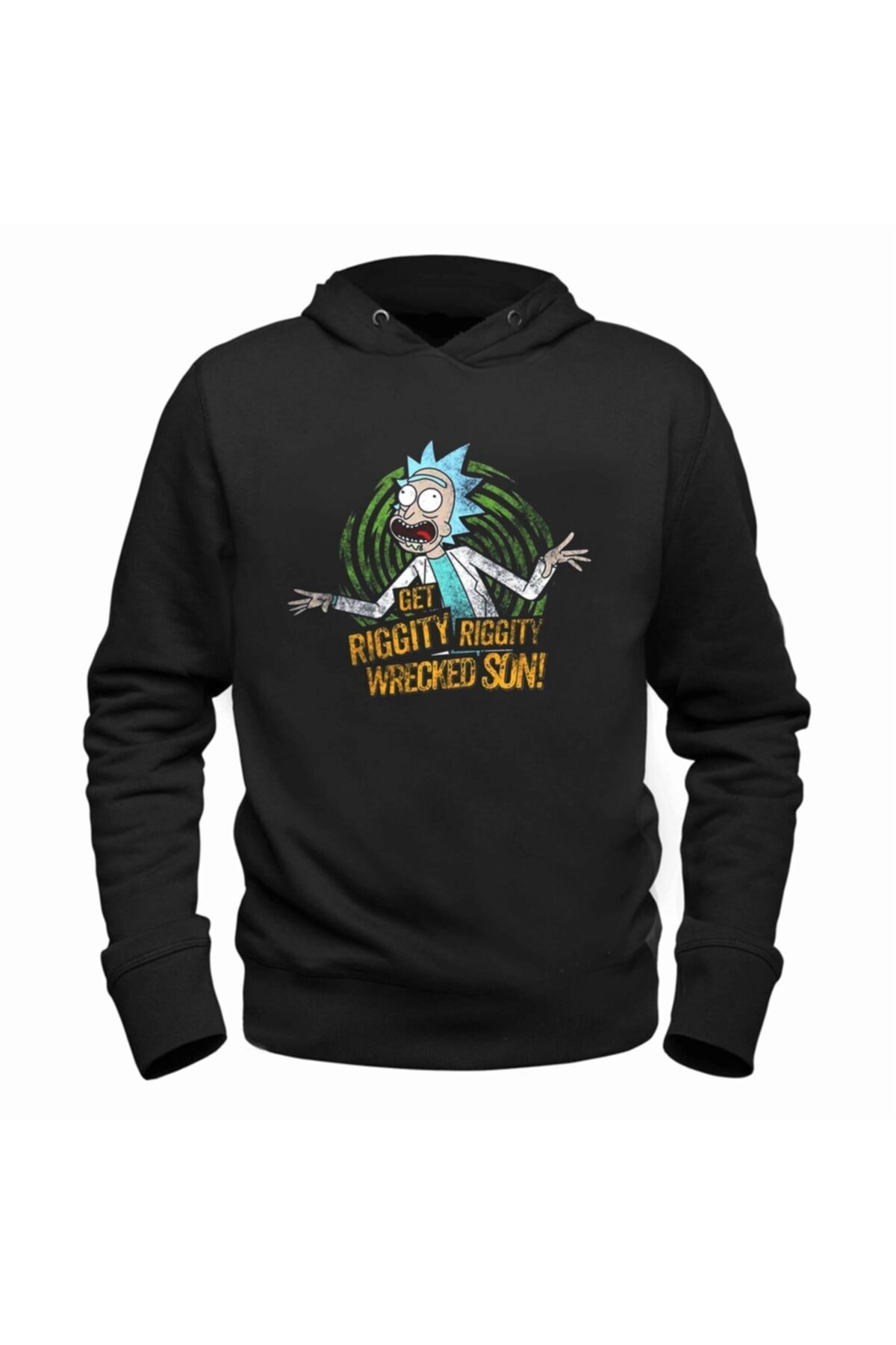 Alfa Tshirt Rick And Morty Siyah Sweatshirt