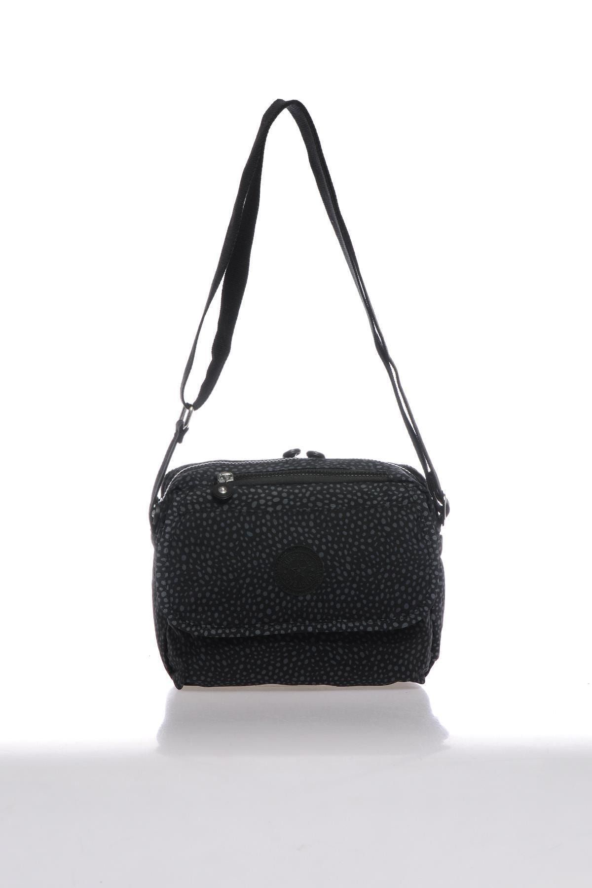 SMART BAGS Smbk1172-0091 Puantiyeli/siyah Kadın Çapraz Çanta