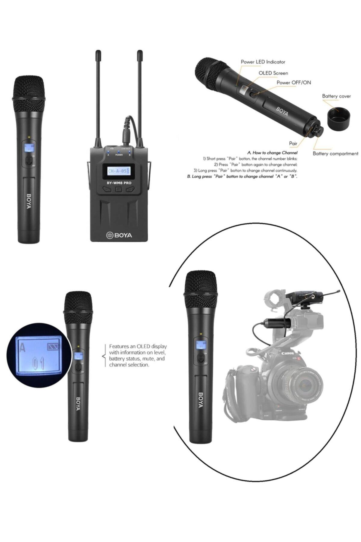 BOYA By-wm8 Pro K3 Kablosuz El Mikrofonu Seti
