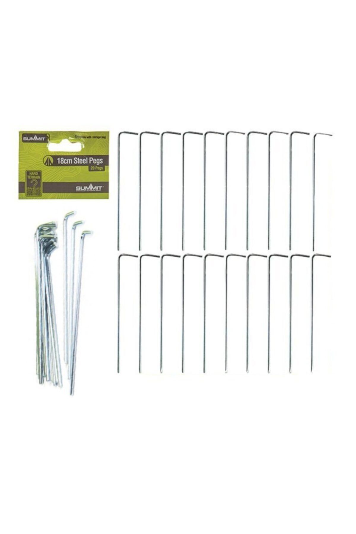 Summit 18cm Çelik Çadır Kazığı 20'li Paket