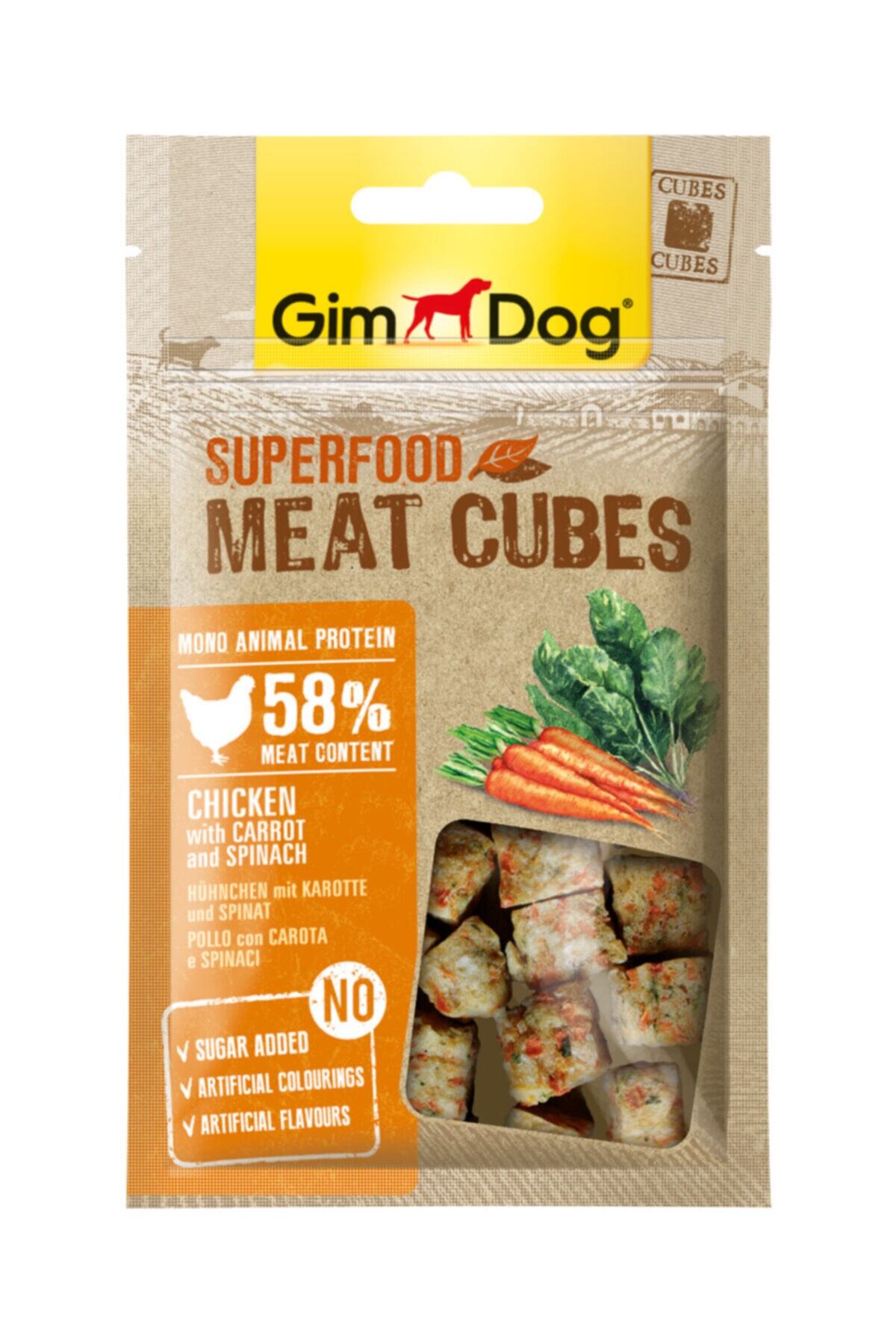 Gimdog Meatcubes Havuçlu Ve Ispanaklı Tavuk 40 gr