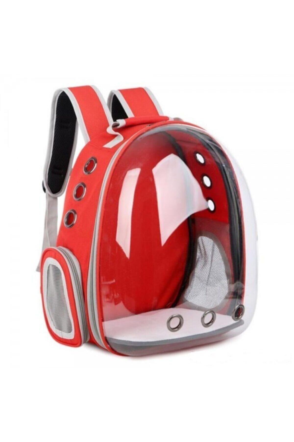 Nunbell Şeffaf Astronot Çanta - Kırmızı