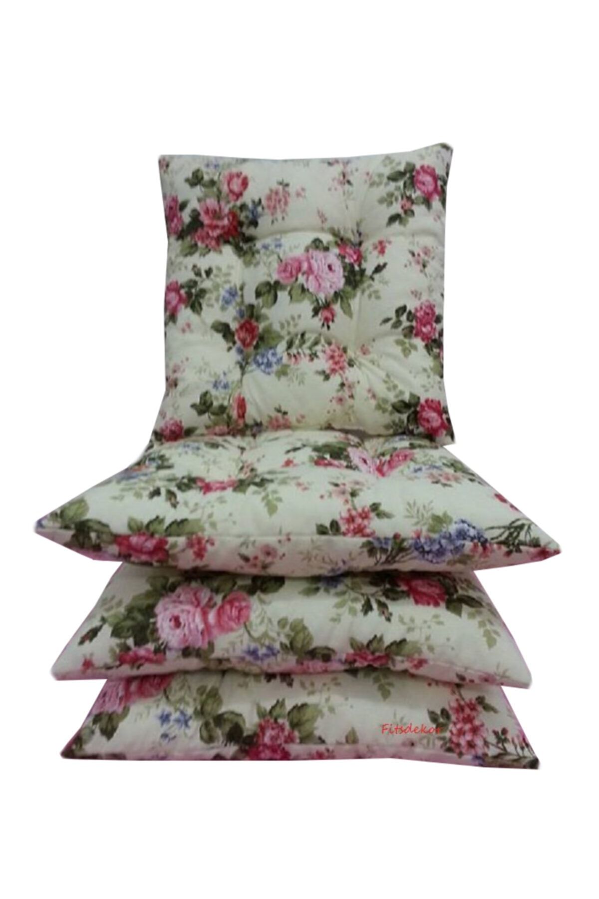 1 Fitsdekor Dekoratif Sandalye Minderi 38x38 Cm