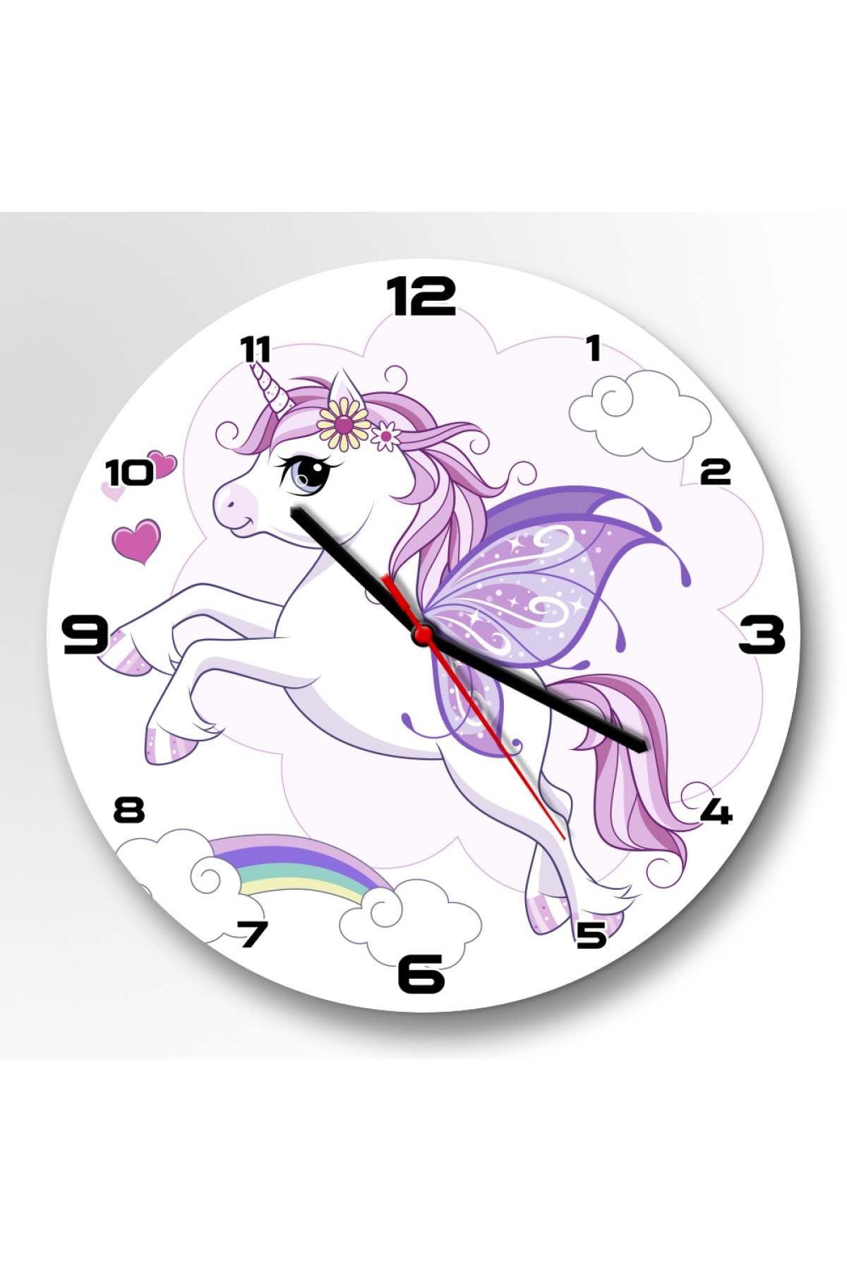 tisortprint Unicorn Çocuk Odası Duvar Saati