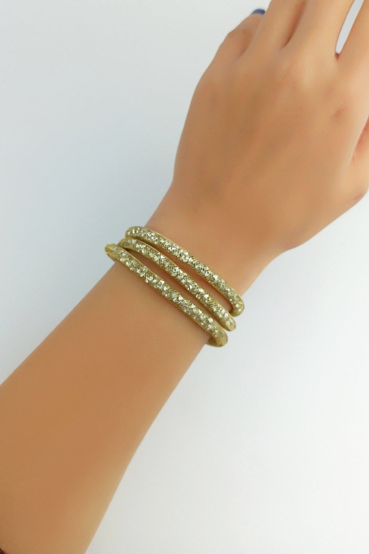 Çlk Accessories Içi Kristal Taşlı Dolamalı Bileklik B150