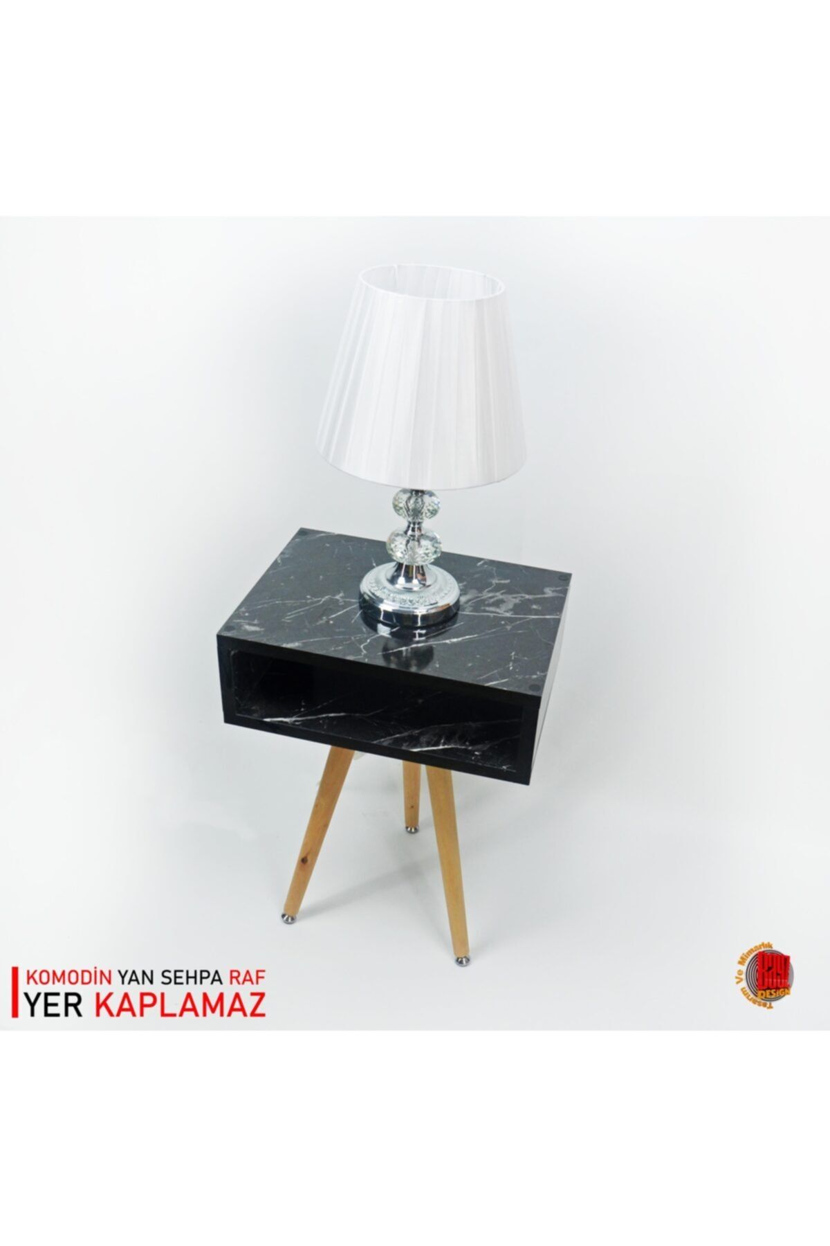 bayz tasarim bayz komodin yan sehpa raf yatak basi sehpasi siyah mermer fiyati yorumlari trendyol