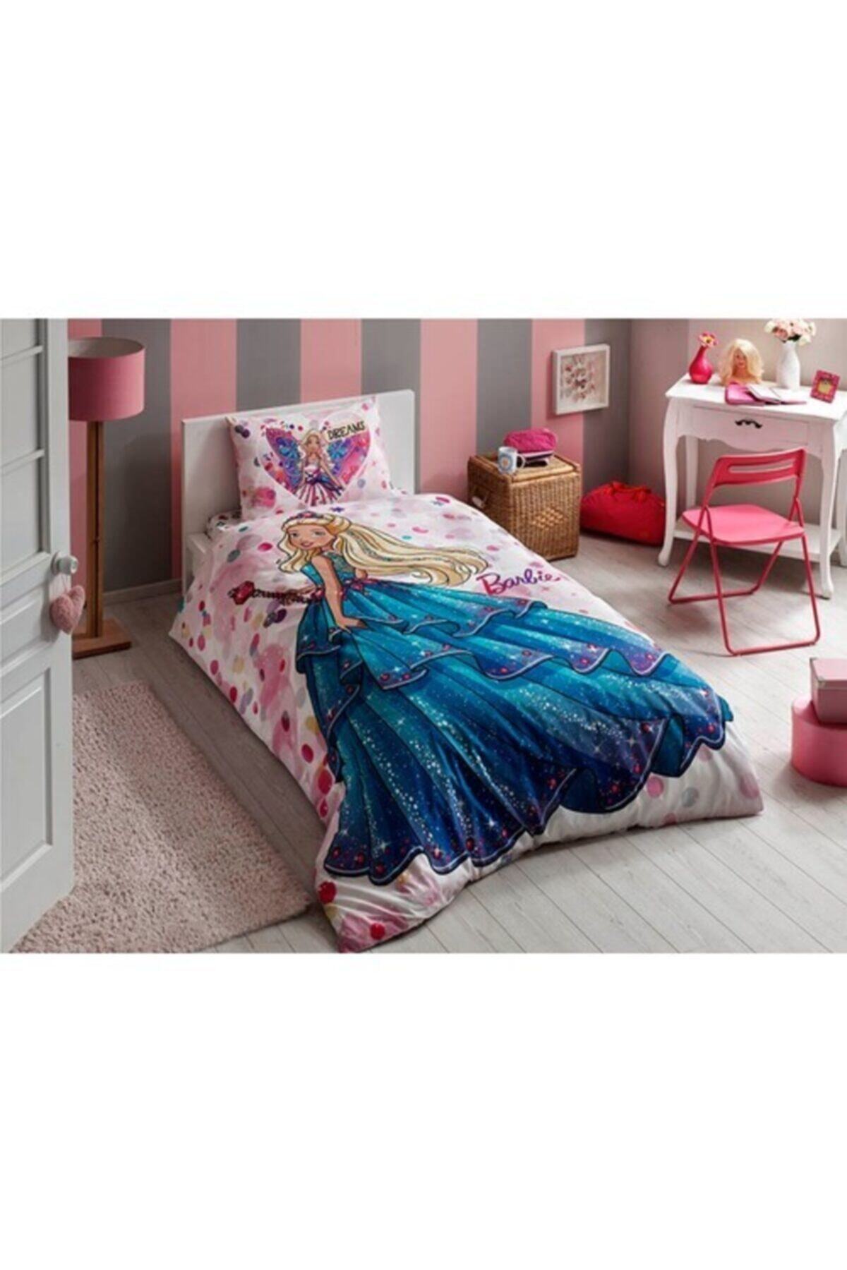 tac tek kisilik lisansli nevresim takimi barbie dream fiyati yorumlari trendyol