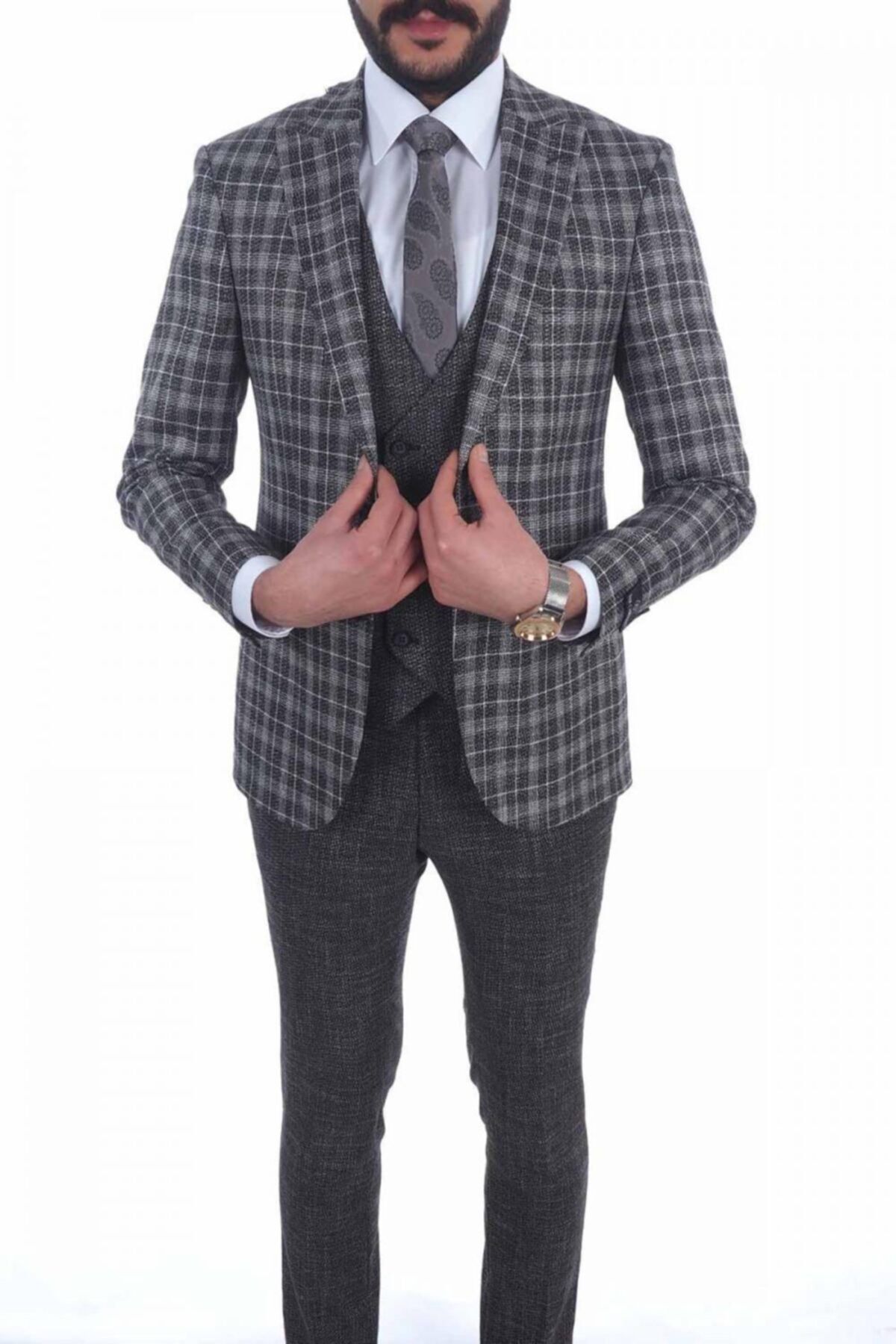 Jan Carlucci Kombinli Slimfit Drop 6 Takım Elbise