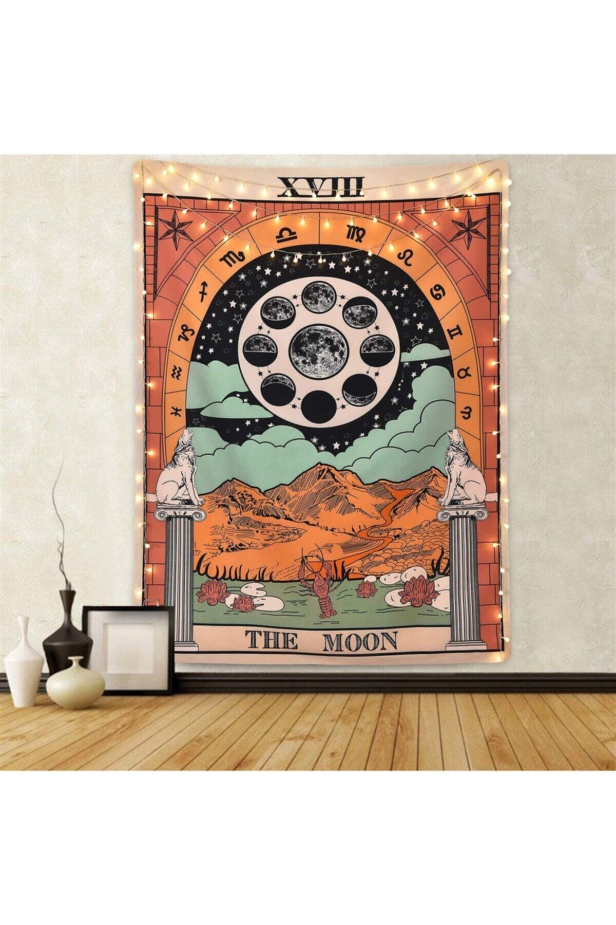 Trendiz The Moon Siyah Duvar Halısı W20015