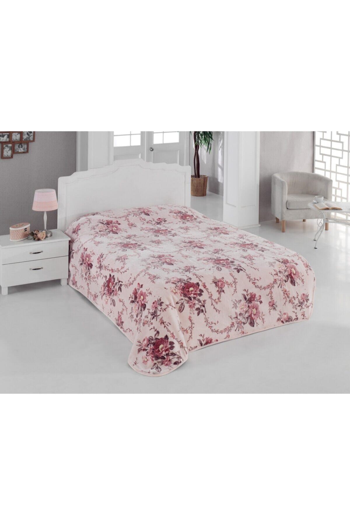 Sarar Gül Kurusu Polyester Çift Kişilik Battaniye 4 Kg