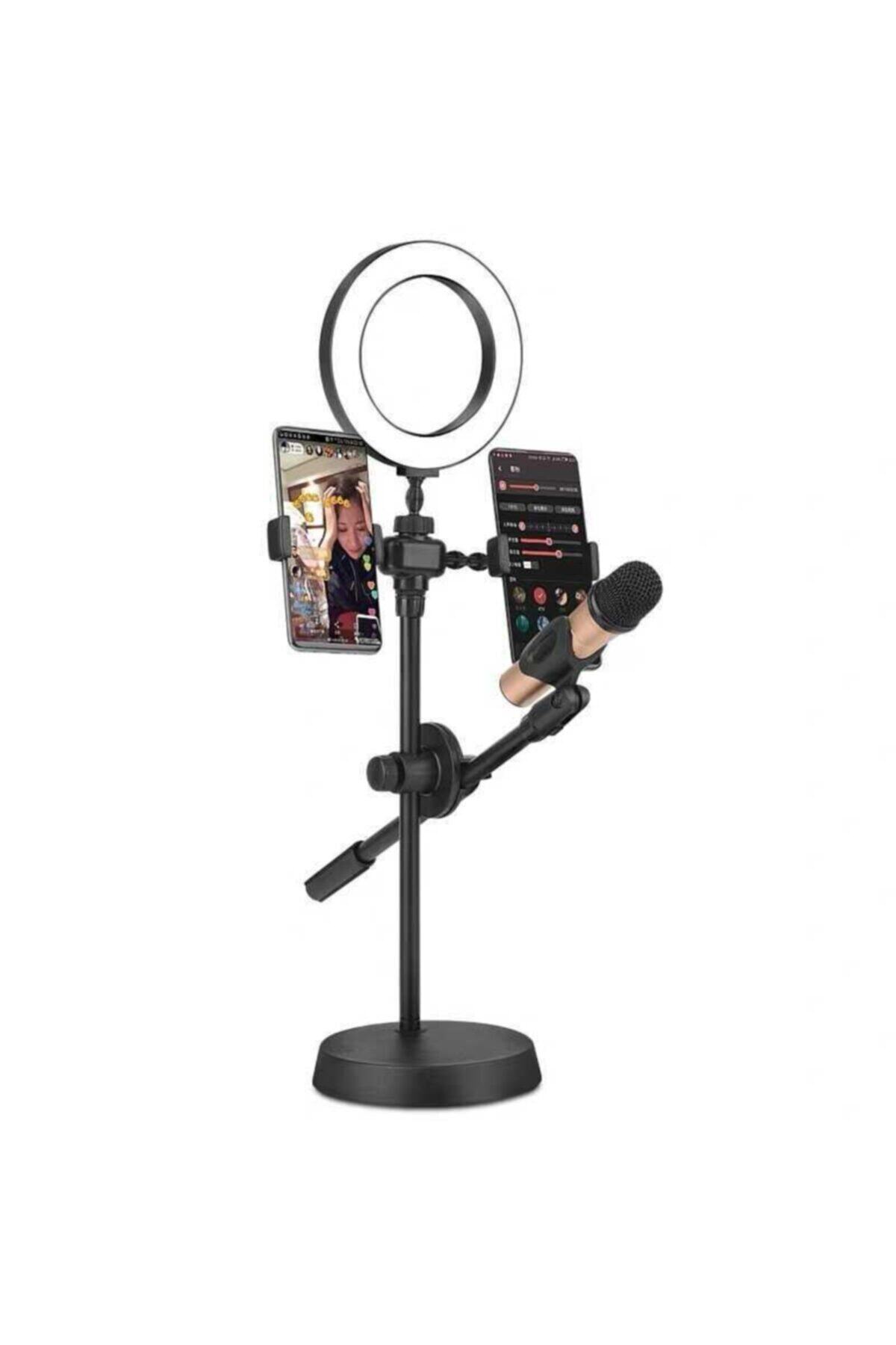 Göha Dual Small Light Işıklı Telefon Tutucu 9cm Ring Light