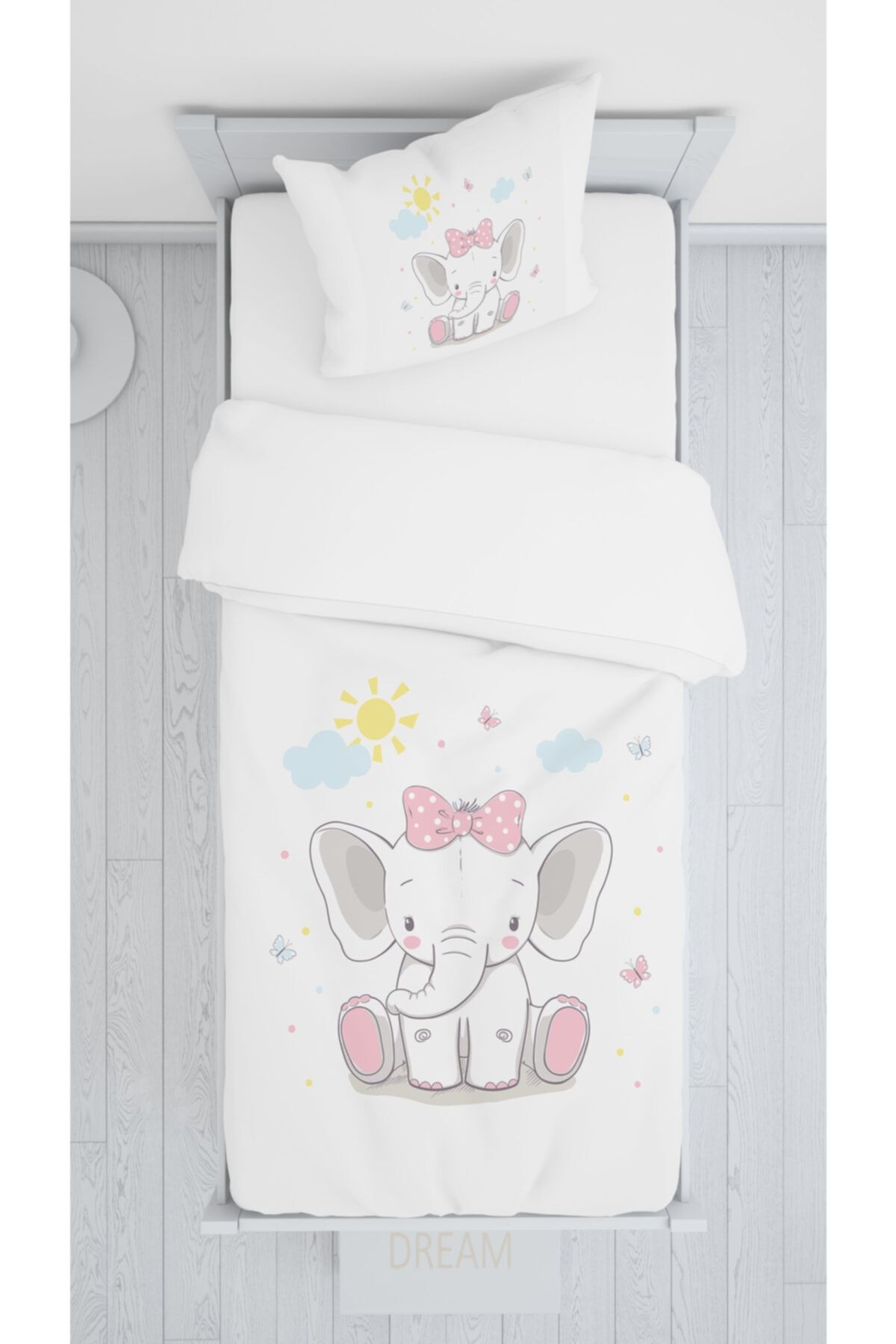 Consept Home Consepthome Hm-b43 Sevimli Oturan Fil Sadece Yatak Örtüsü 140x220