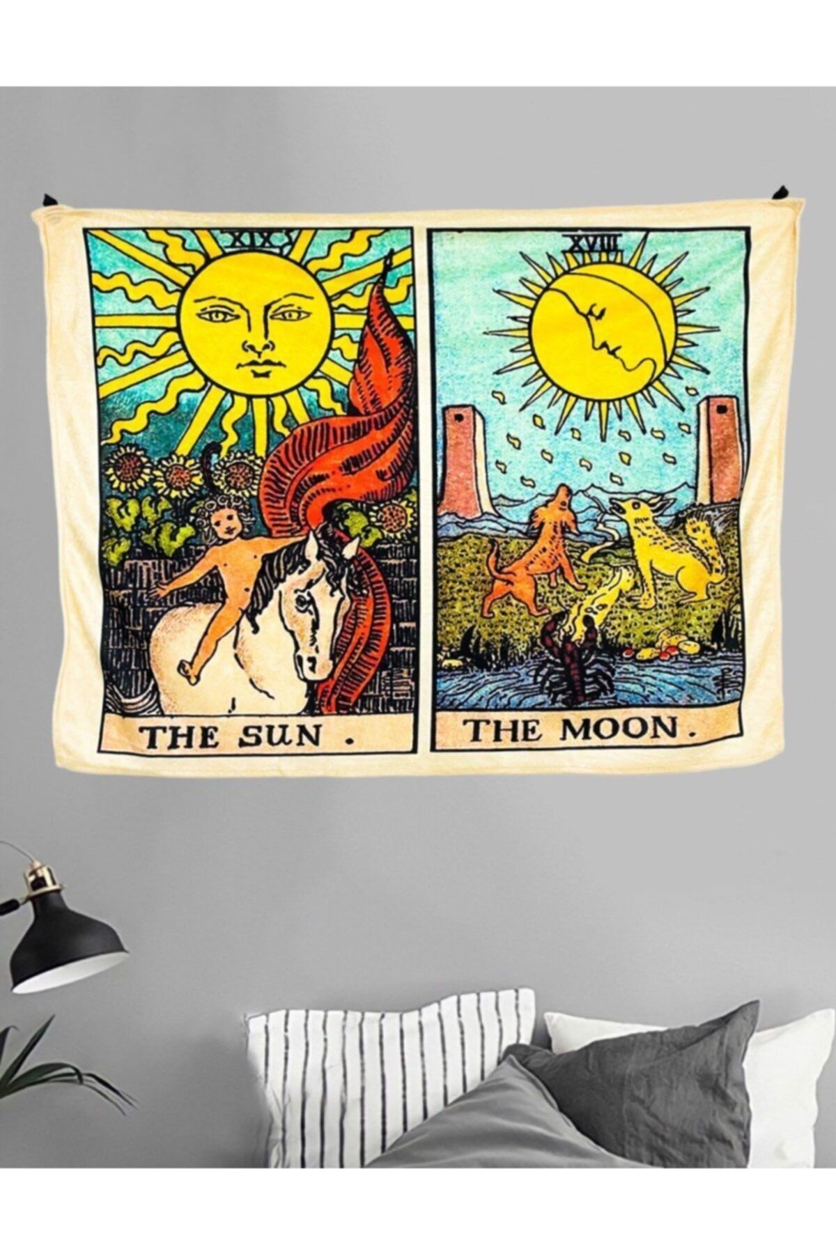 EFBUTİK The Sun The Moon Duvar Halısı 70x90 Cm