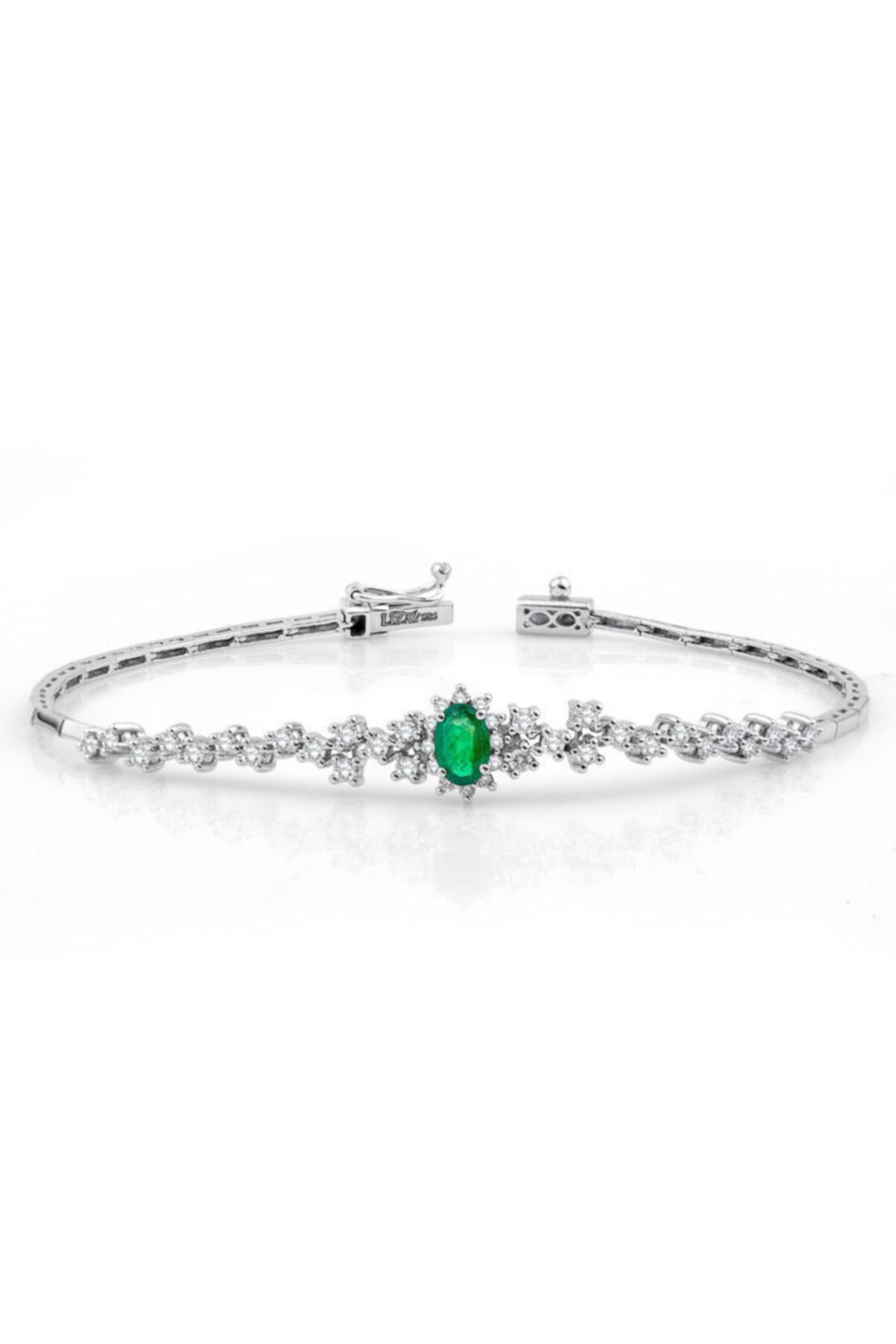 Pırlanta Merkezi 1.10 Ct. Pırlanta Zümrüt Bileklik