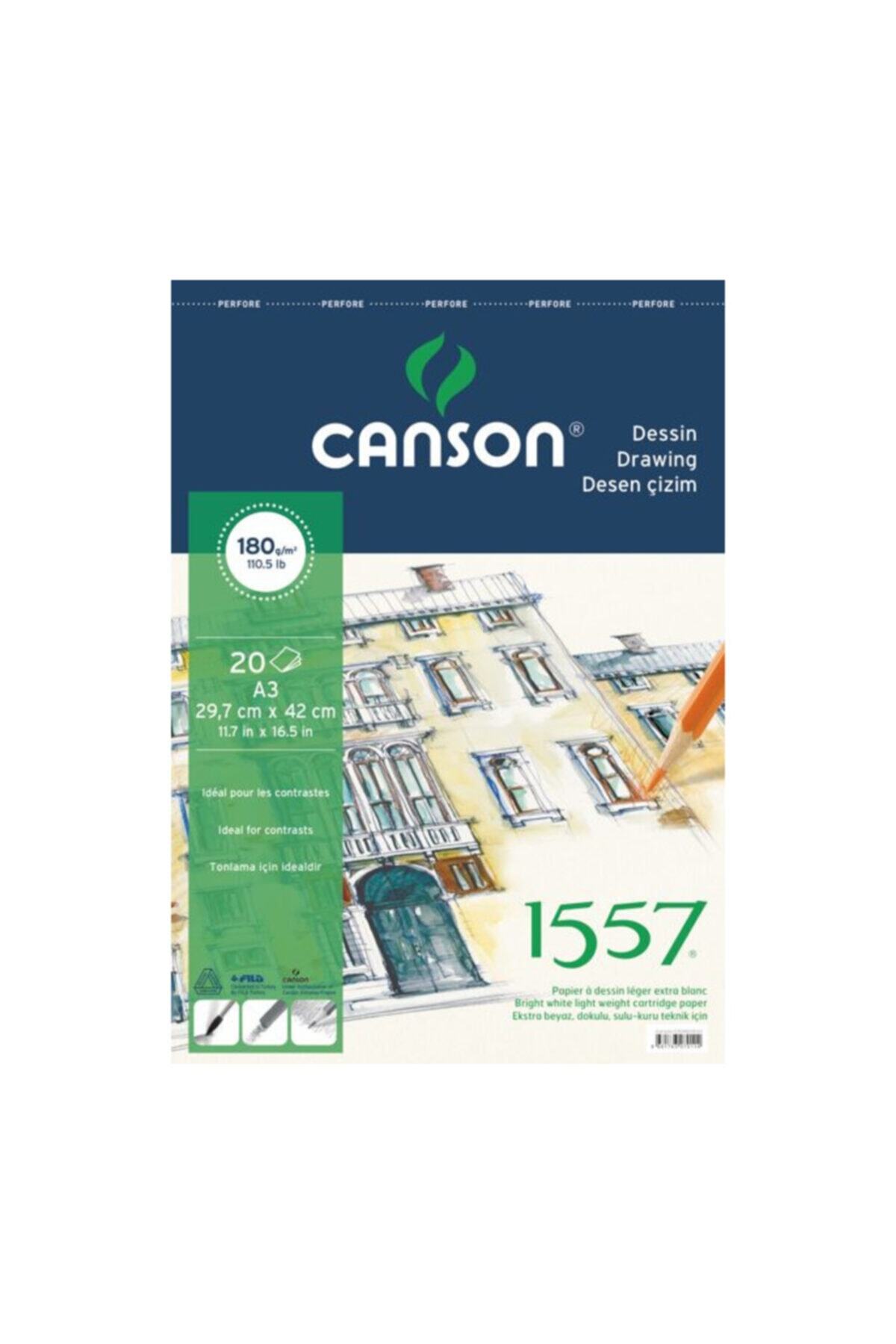 Canson Resim Kağıdı A-4 200 gr 1557 250 Li (1 Paket 250 Adet)