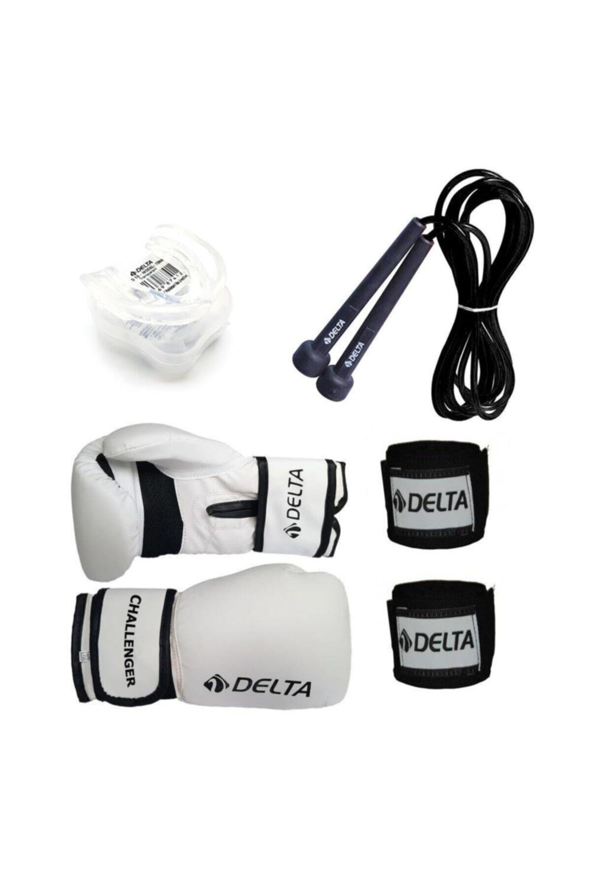 Delta Stron Boks Seti (Boks Eldiveni - El Bandajı - Atlama Ipi - Dişlik)