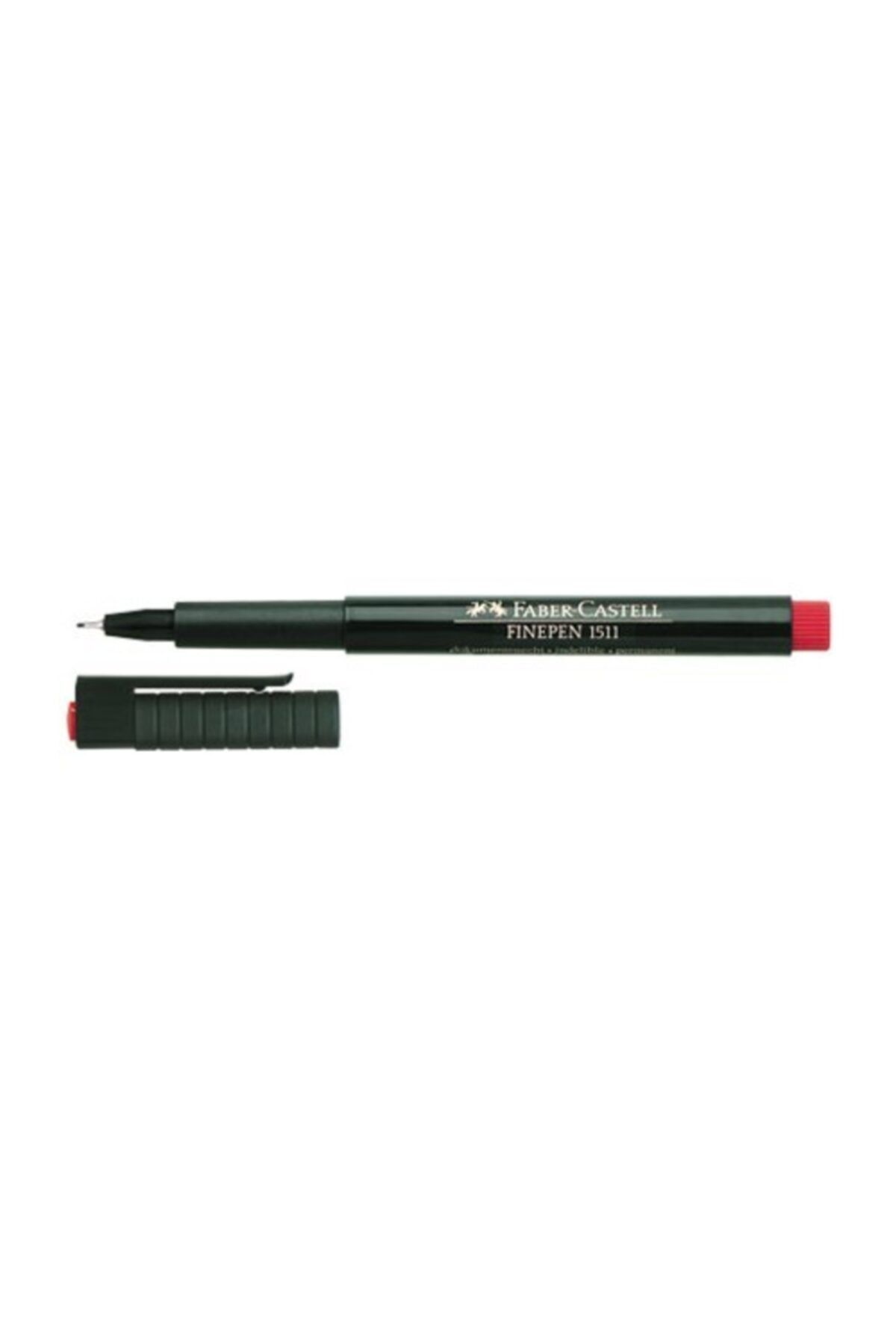 Faber Castell Faber-castell Finepen Ince Keçe Uç Kalem 0.4 Mm Kırmızı 1511 21 (10 Lu Kutu)