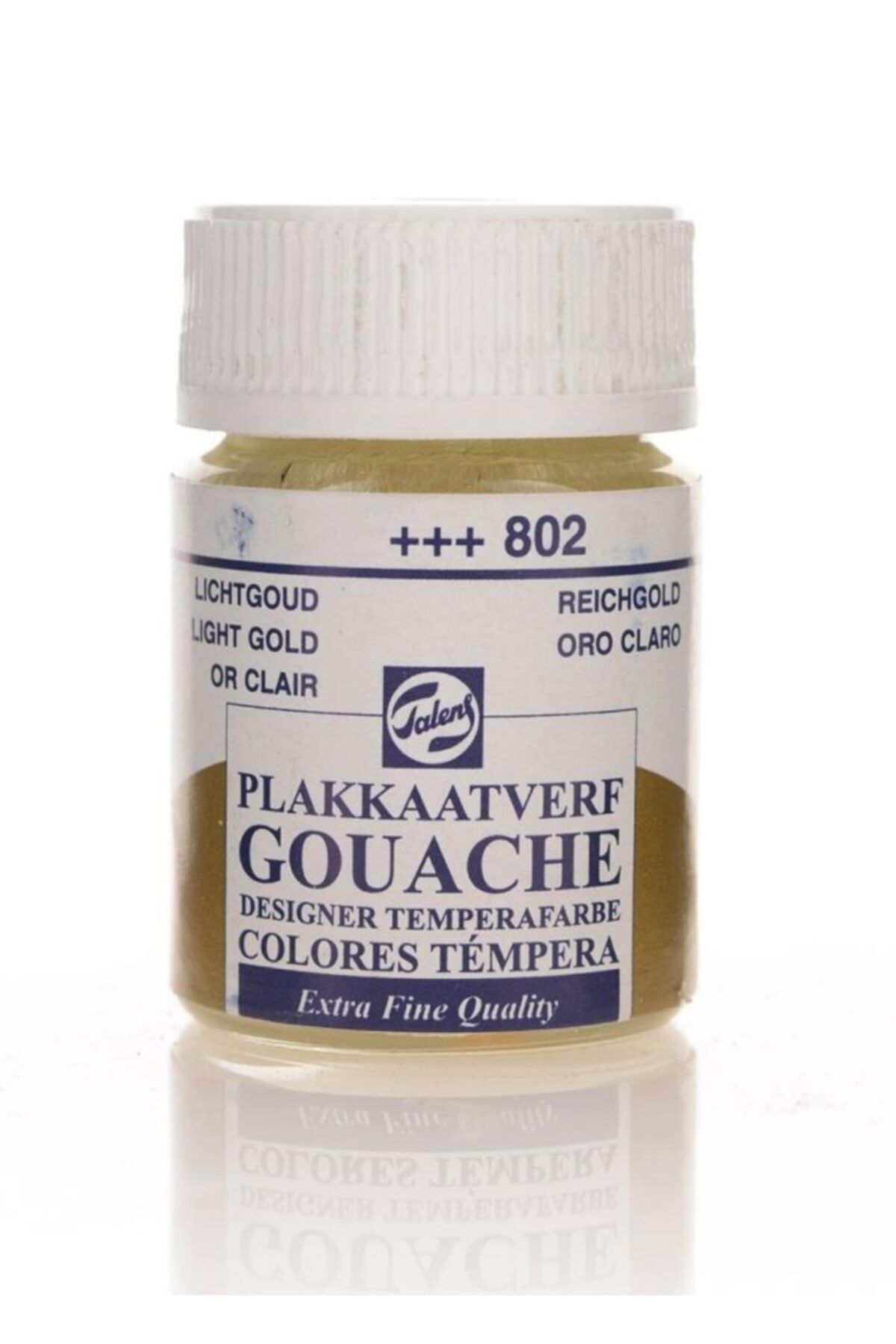 Talens 802 Guaj Boya 16 ml Light Gold Parlak Altın (10 Lu Paket)