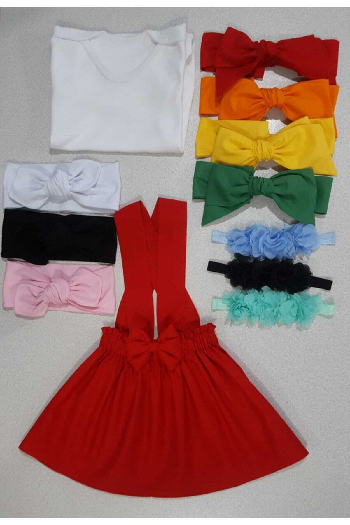 Yumurcak Çocuk Bebek Elbise Takımları Ve Bandana Setleri