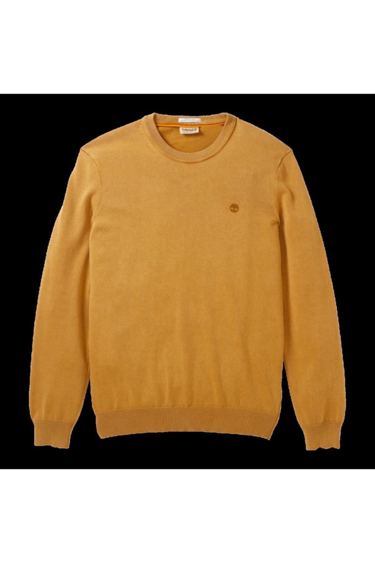 Timberland Tımberland Sarı Lw Washed Crew Neck Sweater Erkek Kazak Tb0a2c2gp471