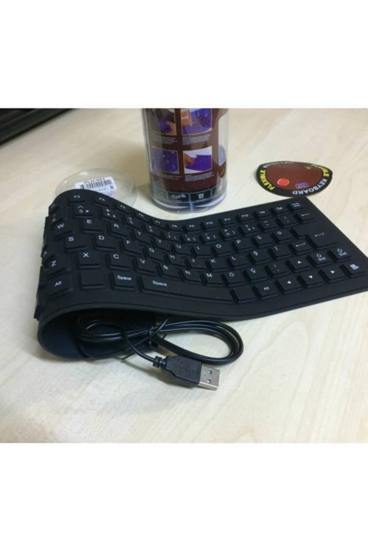 Platoon Flexi Klavye Katlanabilir Su Geçirmez Usb Klavye Q Klavye Flexibl