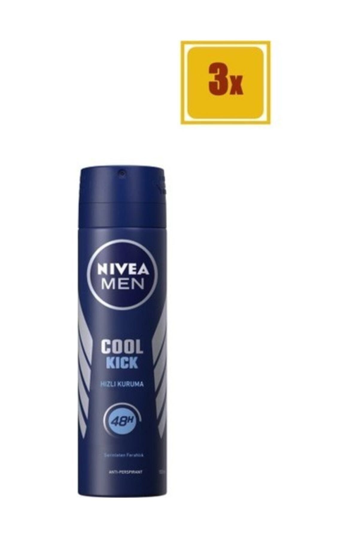 Nivea Cool Kick Erkek 150 ml Deodorant 3'lü Set