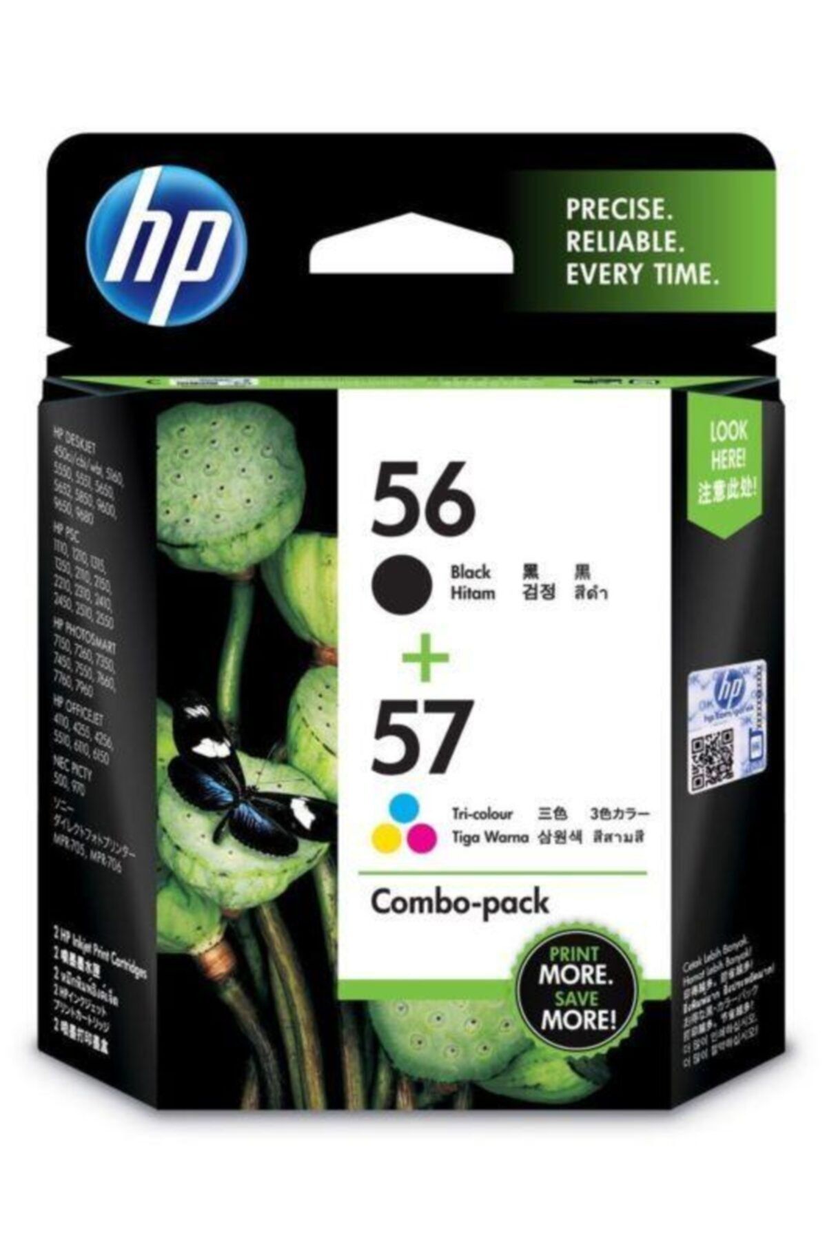 HP 56-57 Siyah Ve Renkli 2'li Paket Orjinal Kartuş