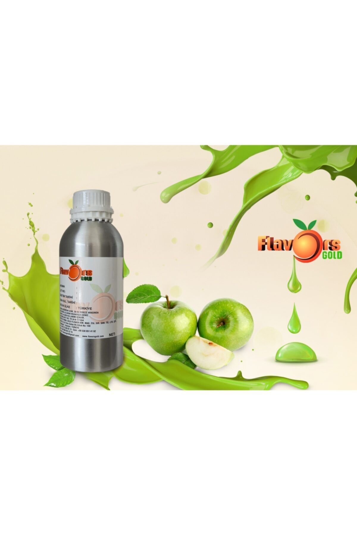GOLD FLAVORS Yeşil Elma Aromas