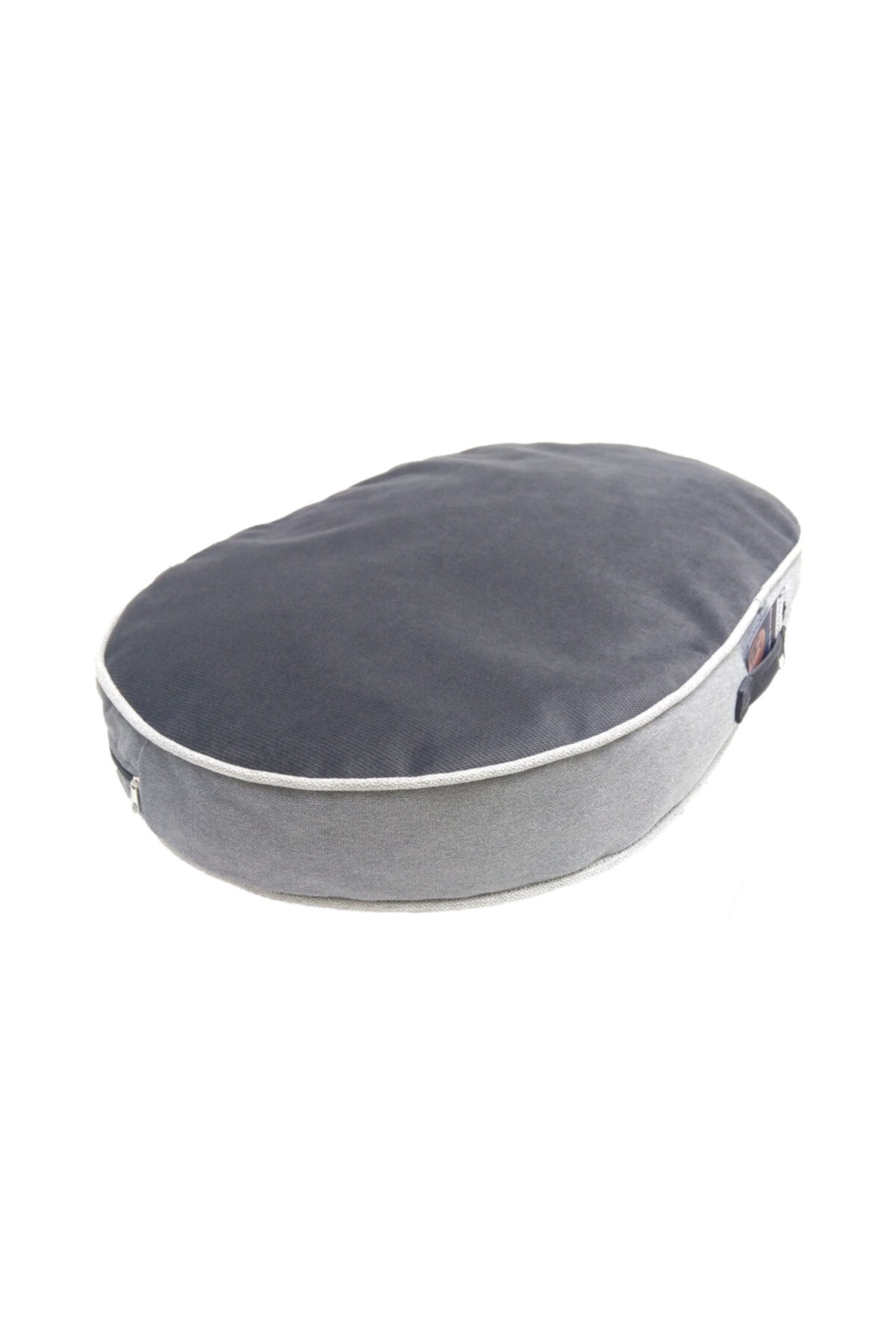 viscopet Siyah Premium Visco Dolgulu Yıkanabilir Elips Kedi Köpek Yatağı 70x100x10cm