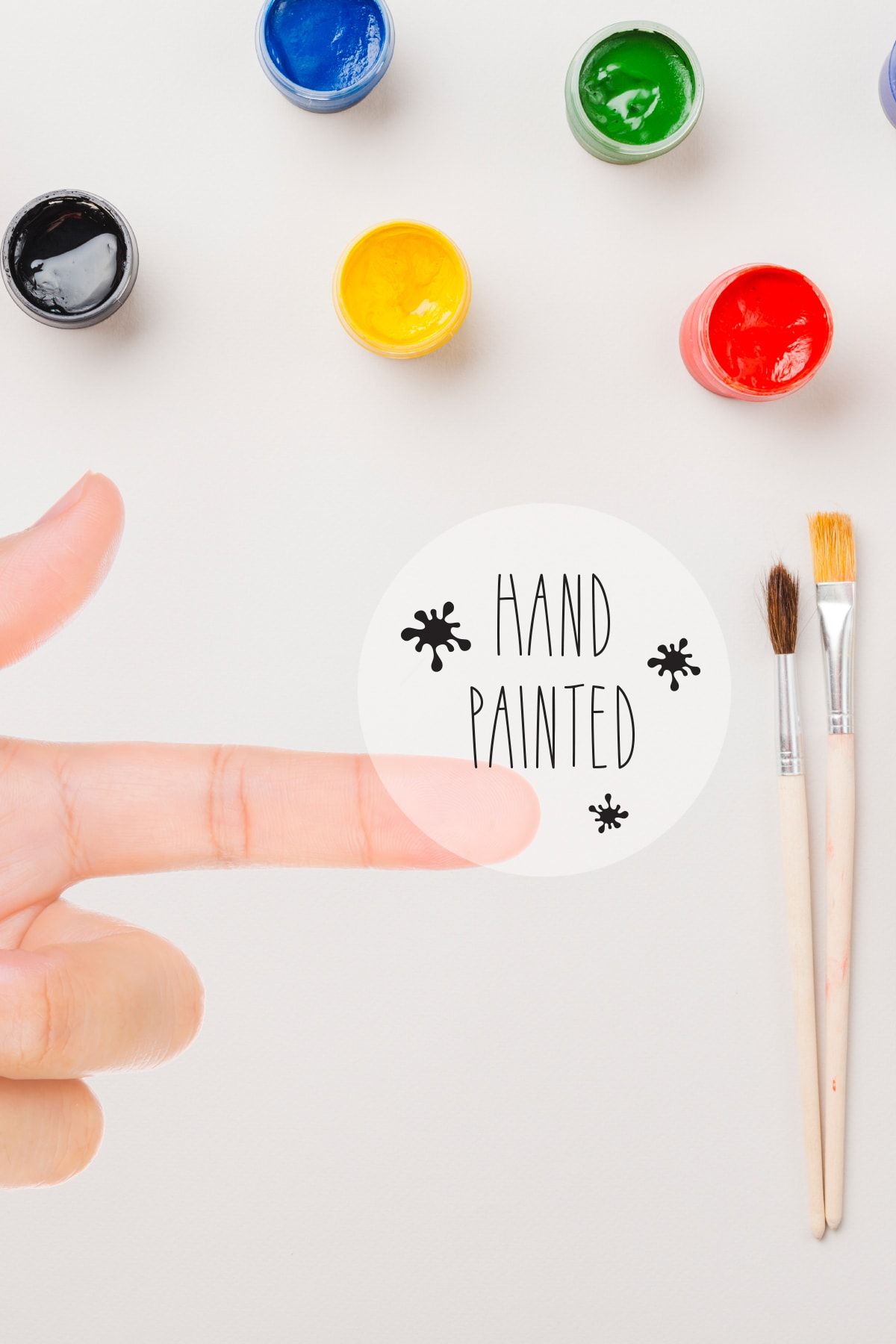 Funbou Şeffaf Sticker, Hand Painted / 10 Sayfa
