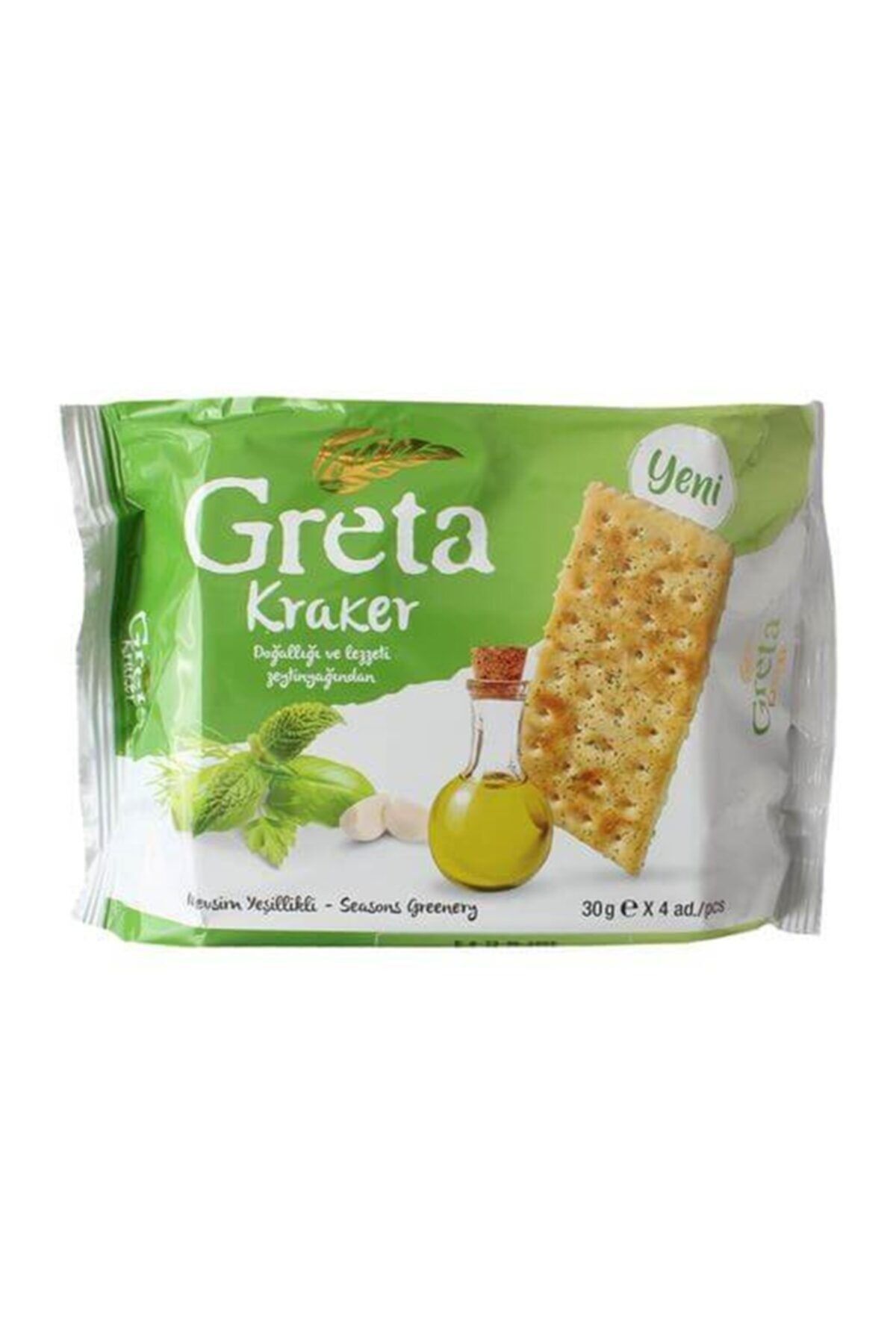 Şölen Greta Mevsim Yeşillikli Çeşnili Kraker 30gx4ad