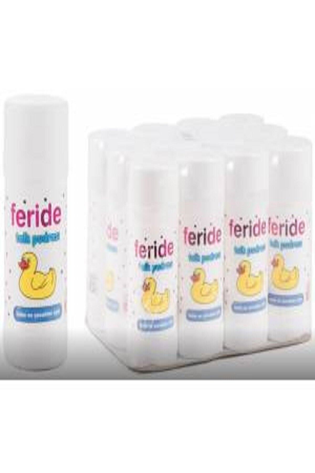 FERİDE GÜL KOKULU TALK PUDRASI Feride Talk Pudra Pişik Pudrası 75 Gr 8 Adet
