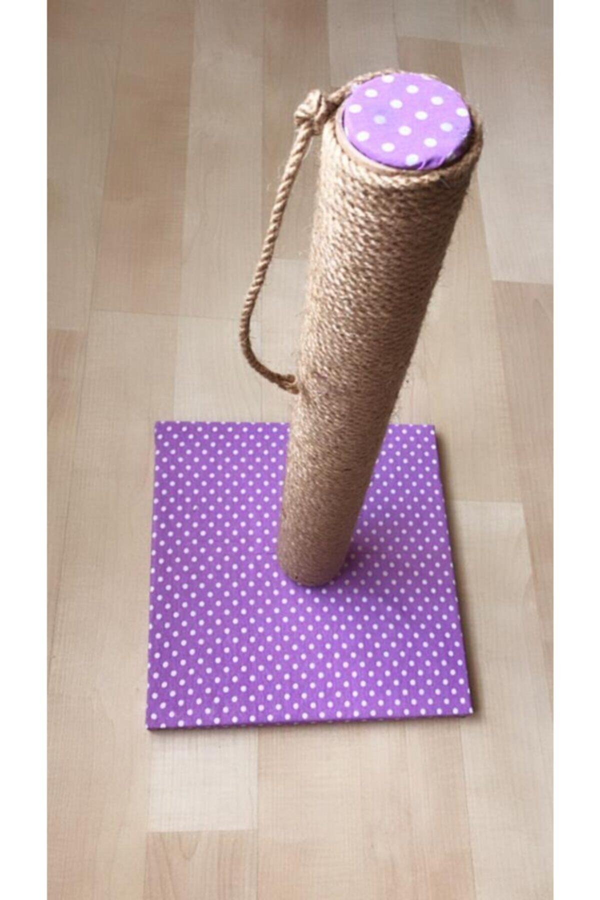 HOBİ 50cm Kedi Tırmalama Lila Kumaş